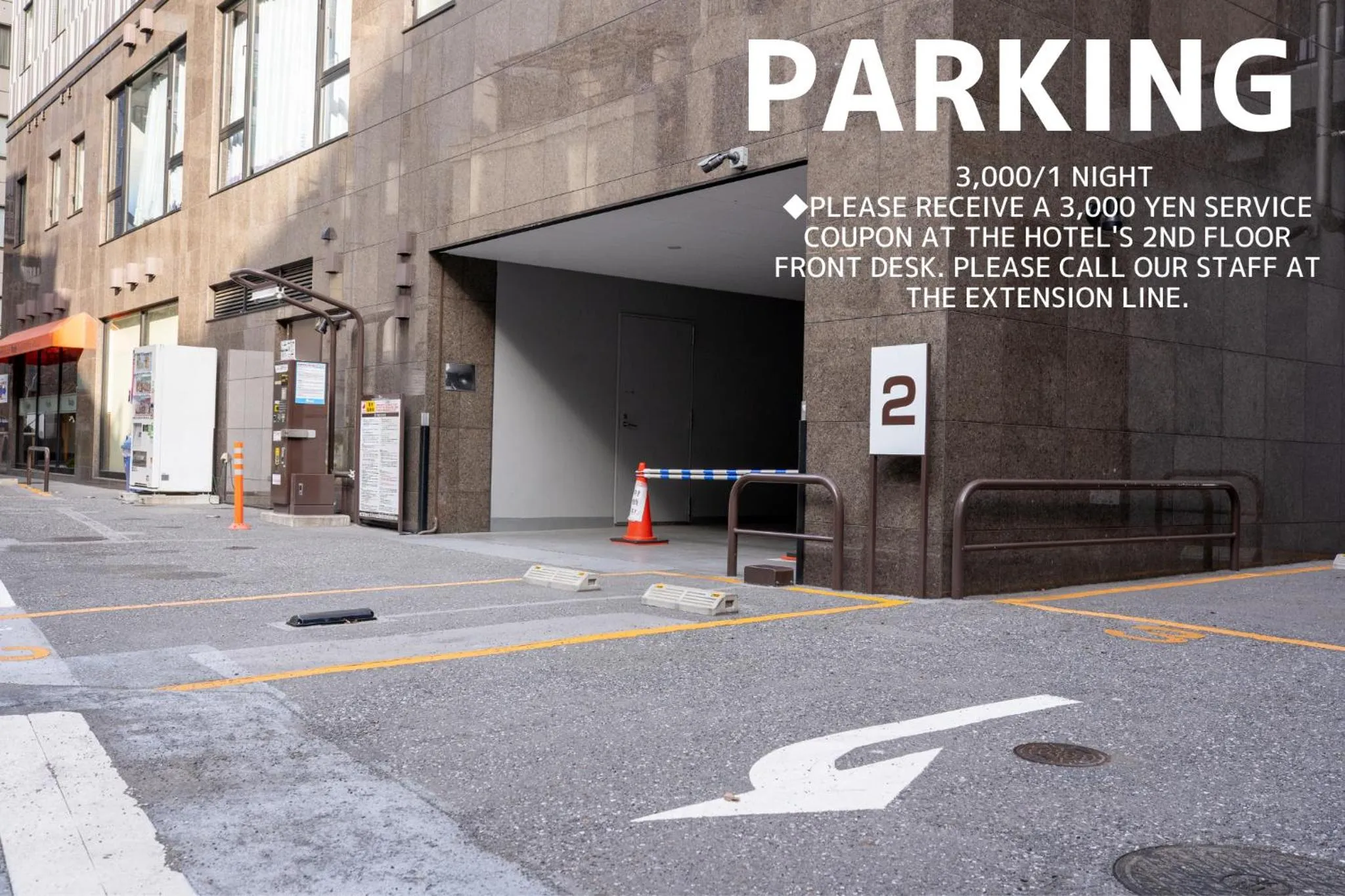 Parking in Henn na Hotel Tokyo Asakusabashi