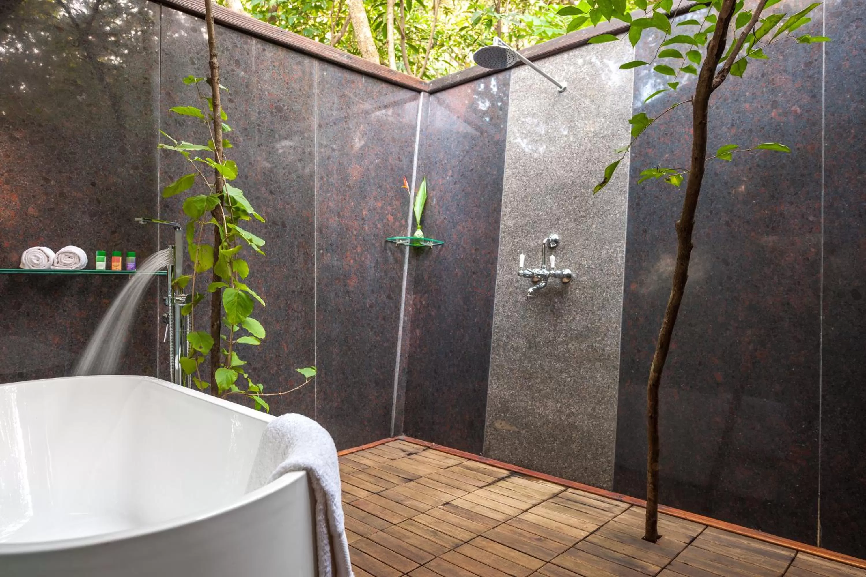 Shower in The Machan