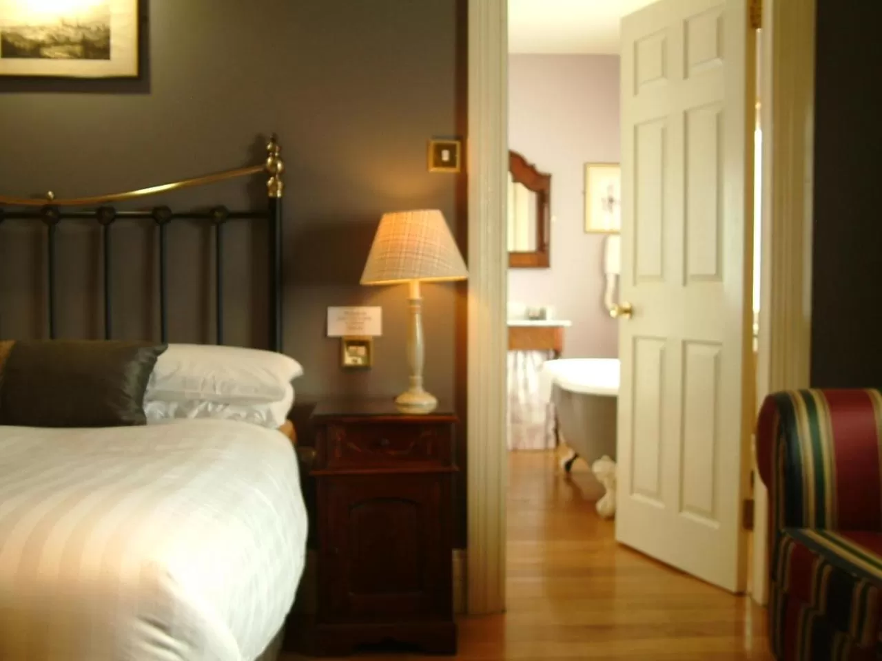 Decorative detail, Bed in The Listowel Arms Hotel