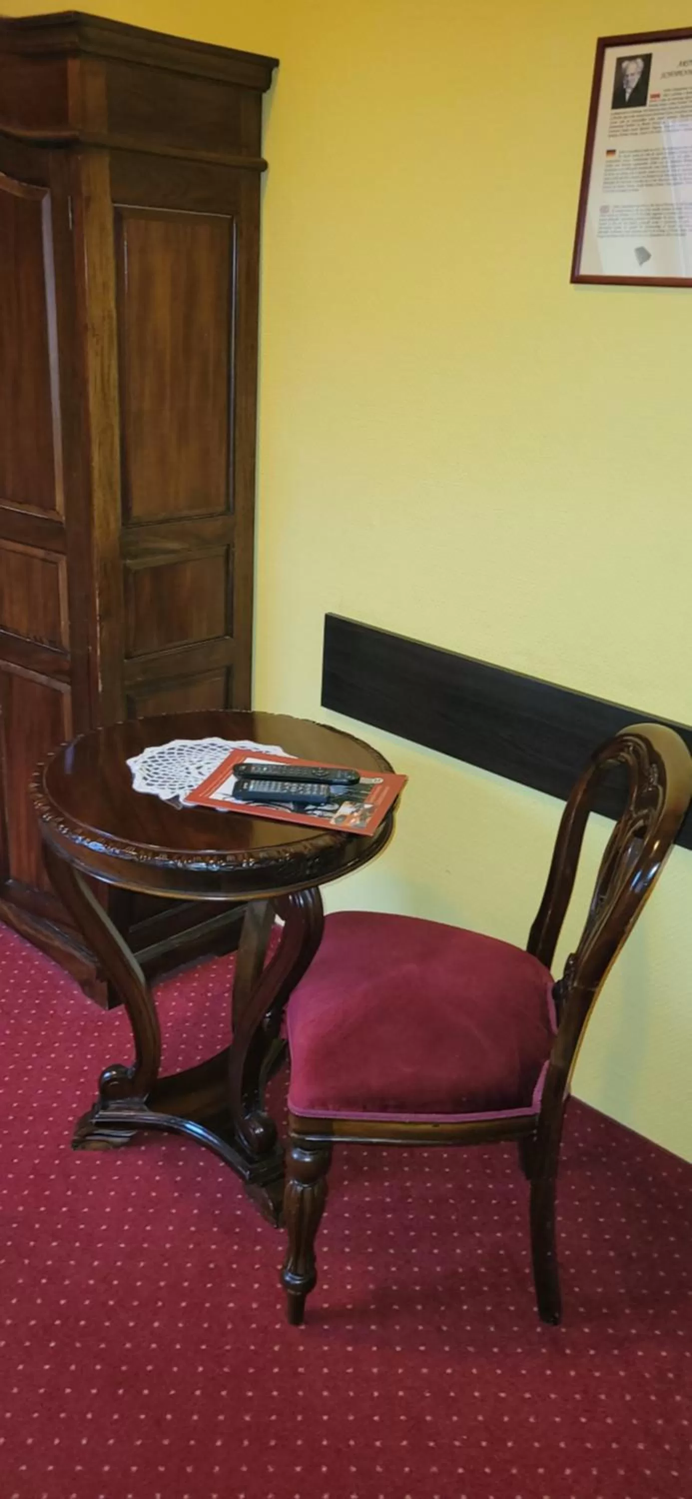 Seating area in Dom Schumannów