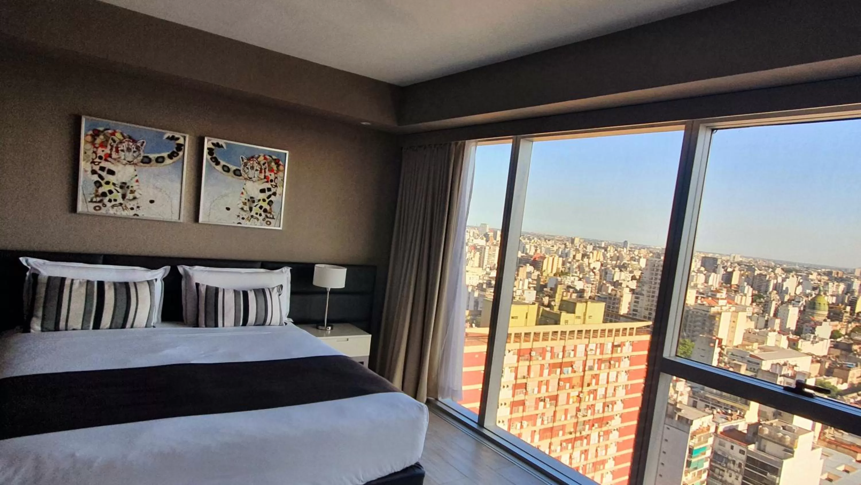 View (from property/room), Bed in GrandView Hotel Buenos Aires
