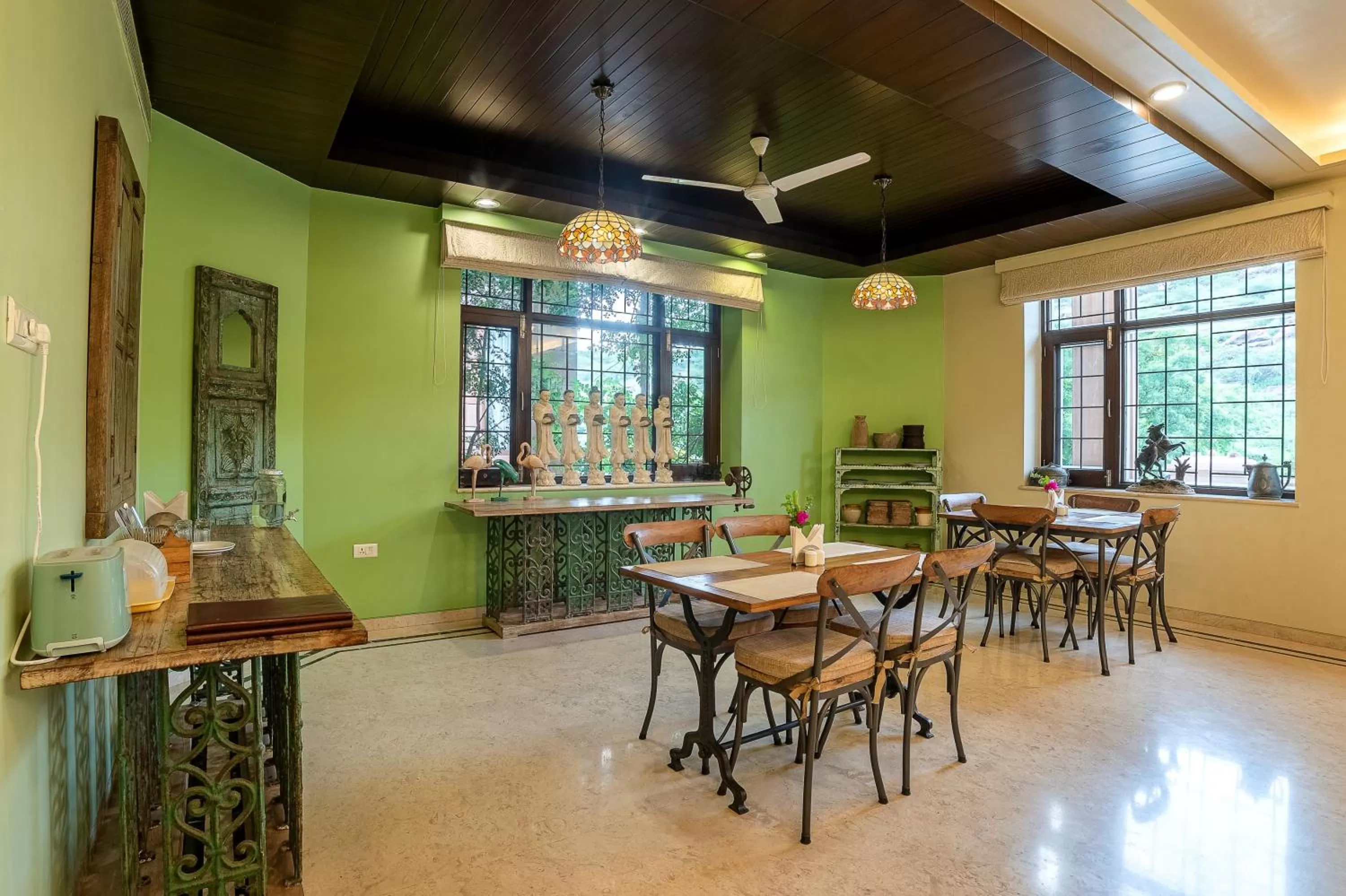 Dining area in The Almond Tree