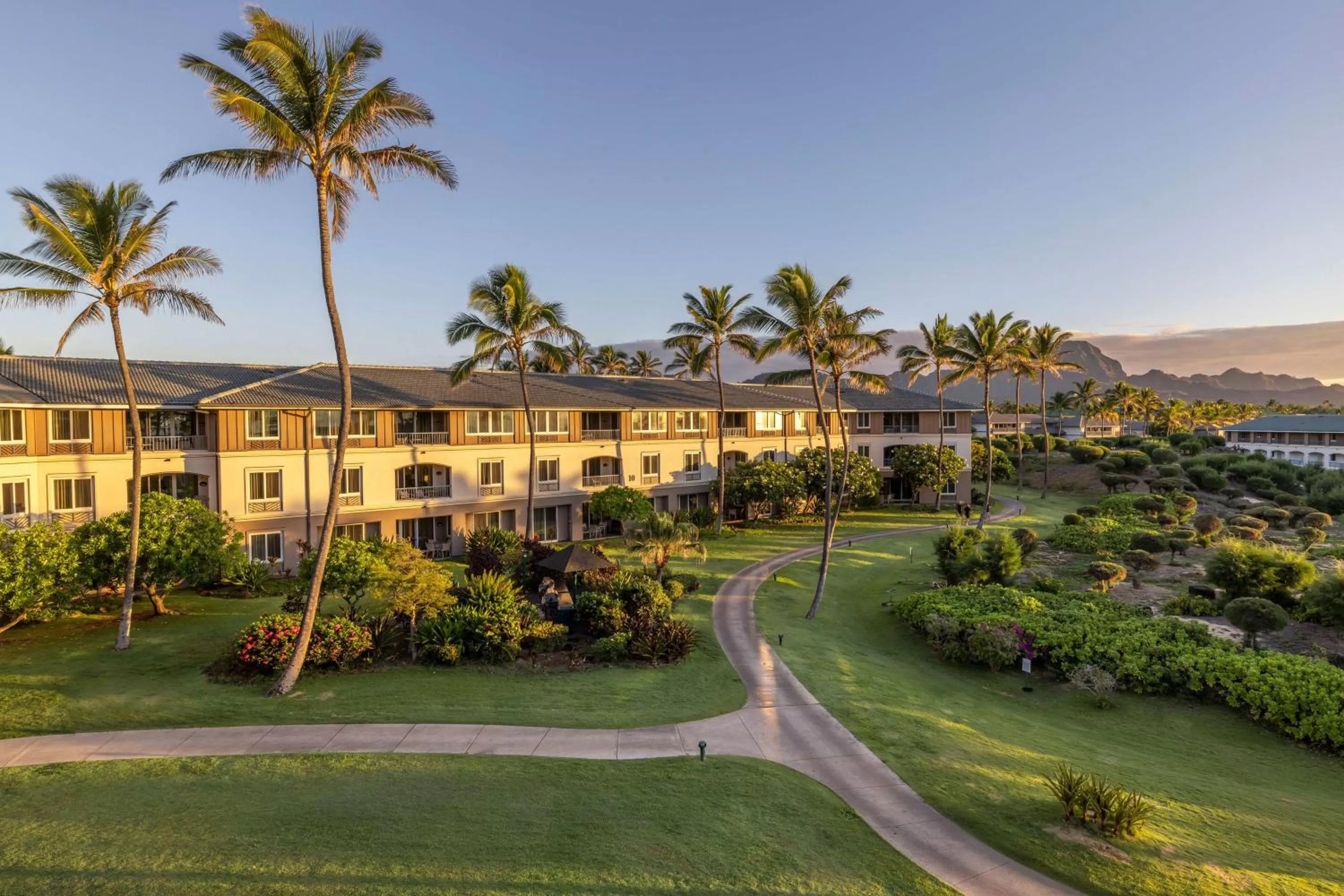 Property building in Hilton Vacation Club The Point at Poipu Kauai