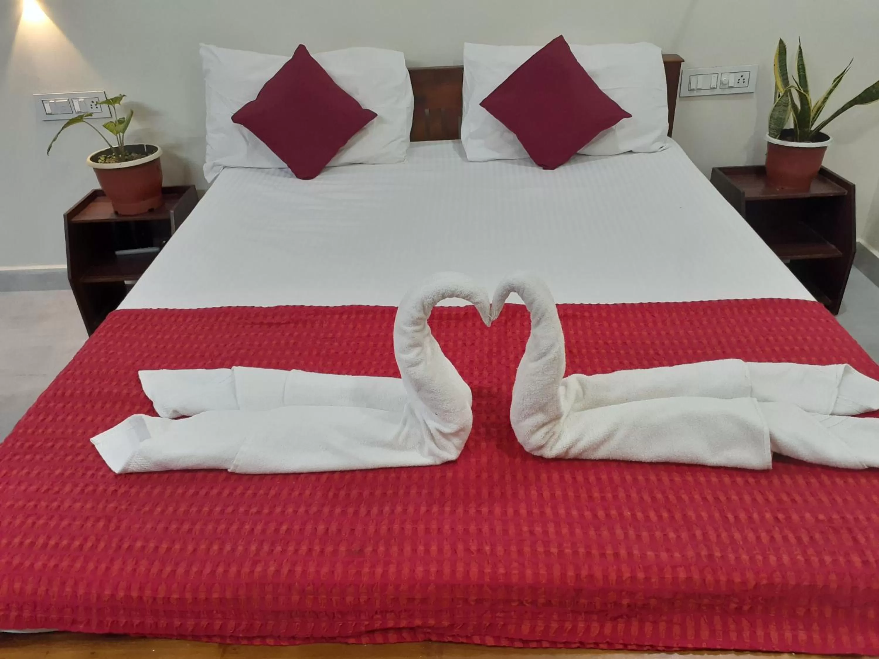 Bed in Nature Villa Kochi