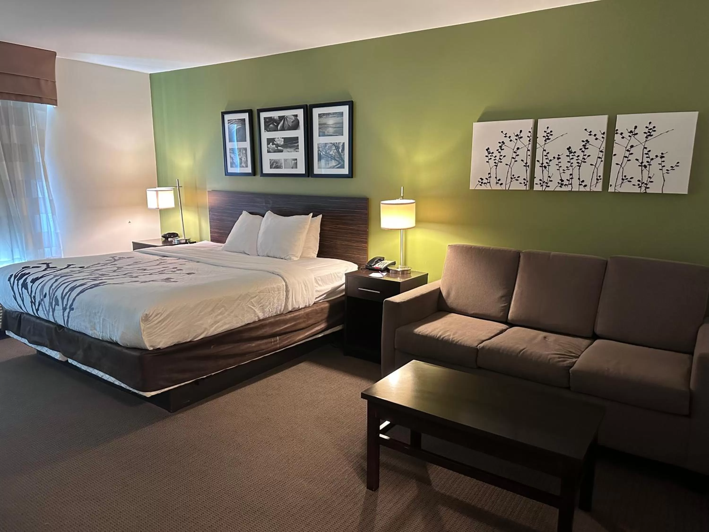 Photo of the whole room, Bed in Sleep Inn & Suites Gulfport