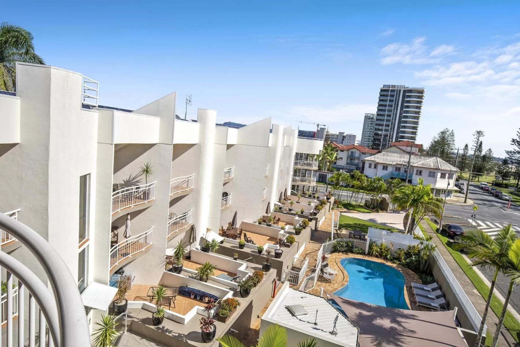 Bird's eye view in Kirra Palms Holiday Apartments