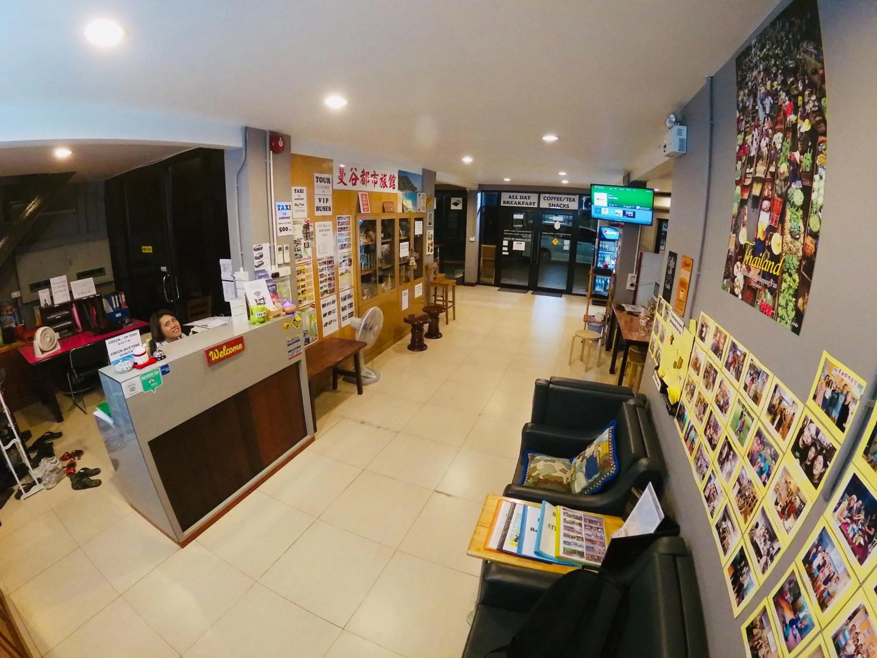 Lobby or reception in Urban Hostel Bangkok