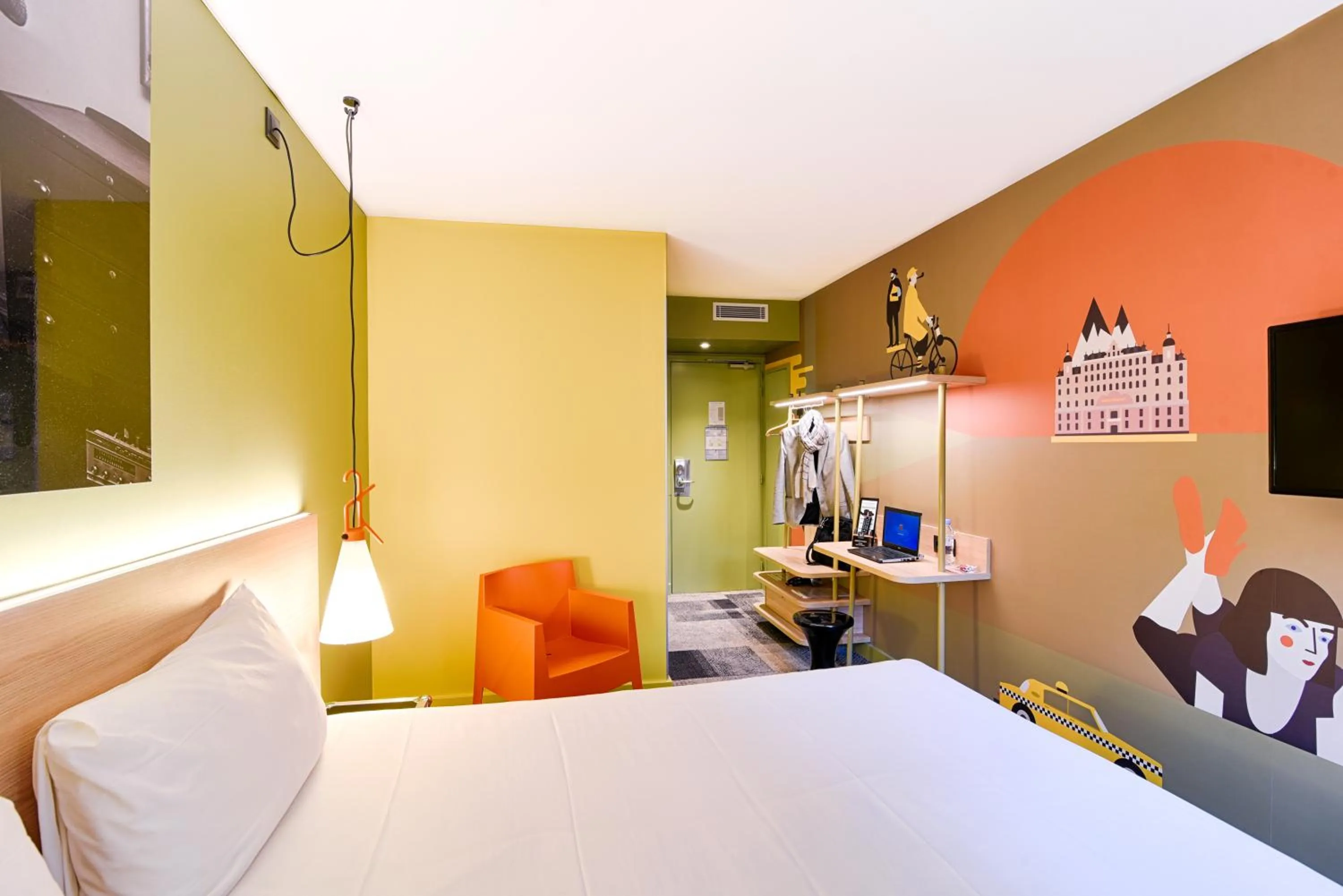 Bed in ibis Styles Lyon Centre Confluence