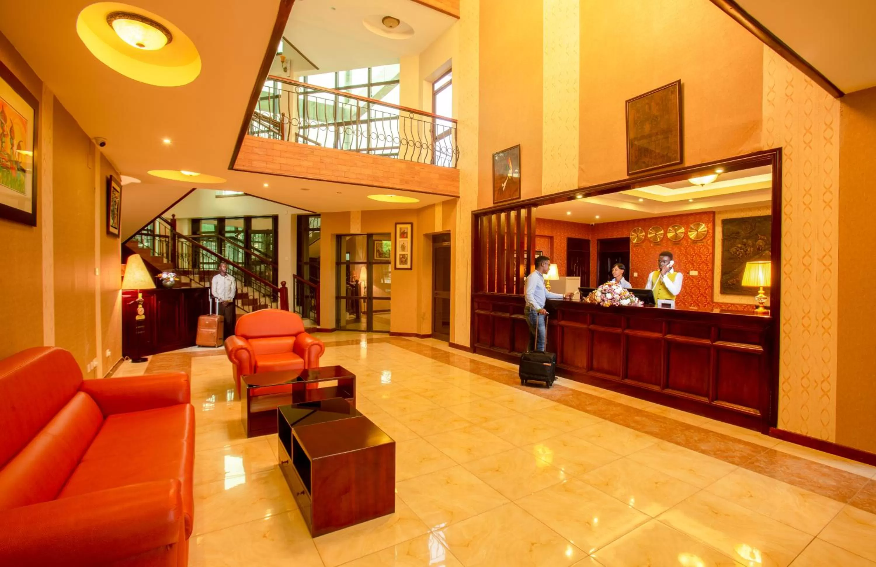 Lobby or reception in Nyaika Hotel