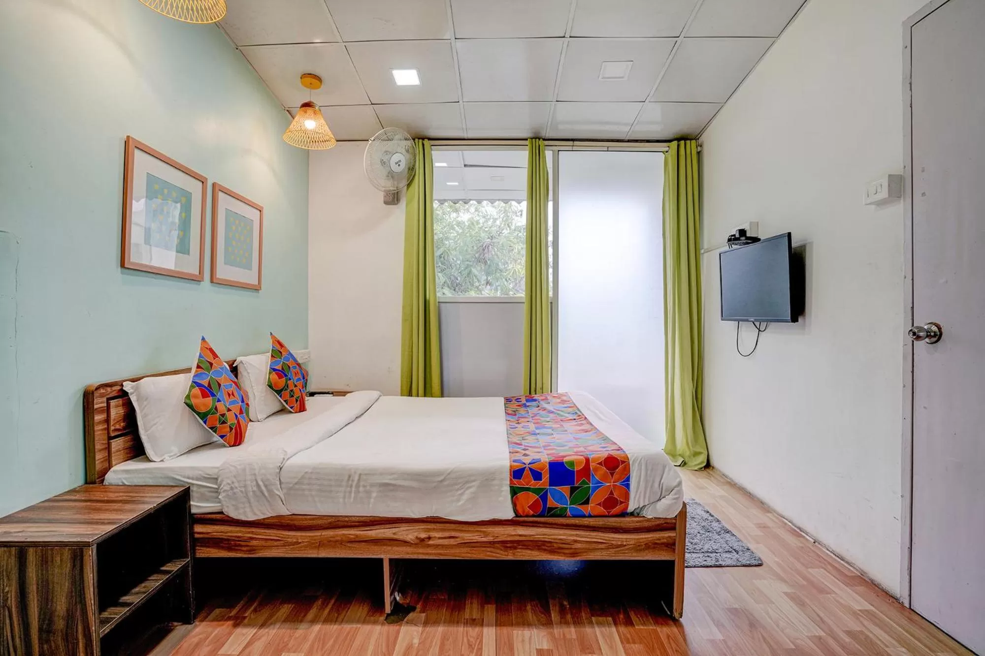 Photo of the whole room, Bed in FabHotel Vardhan House
