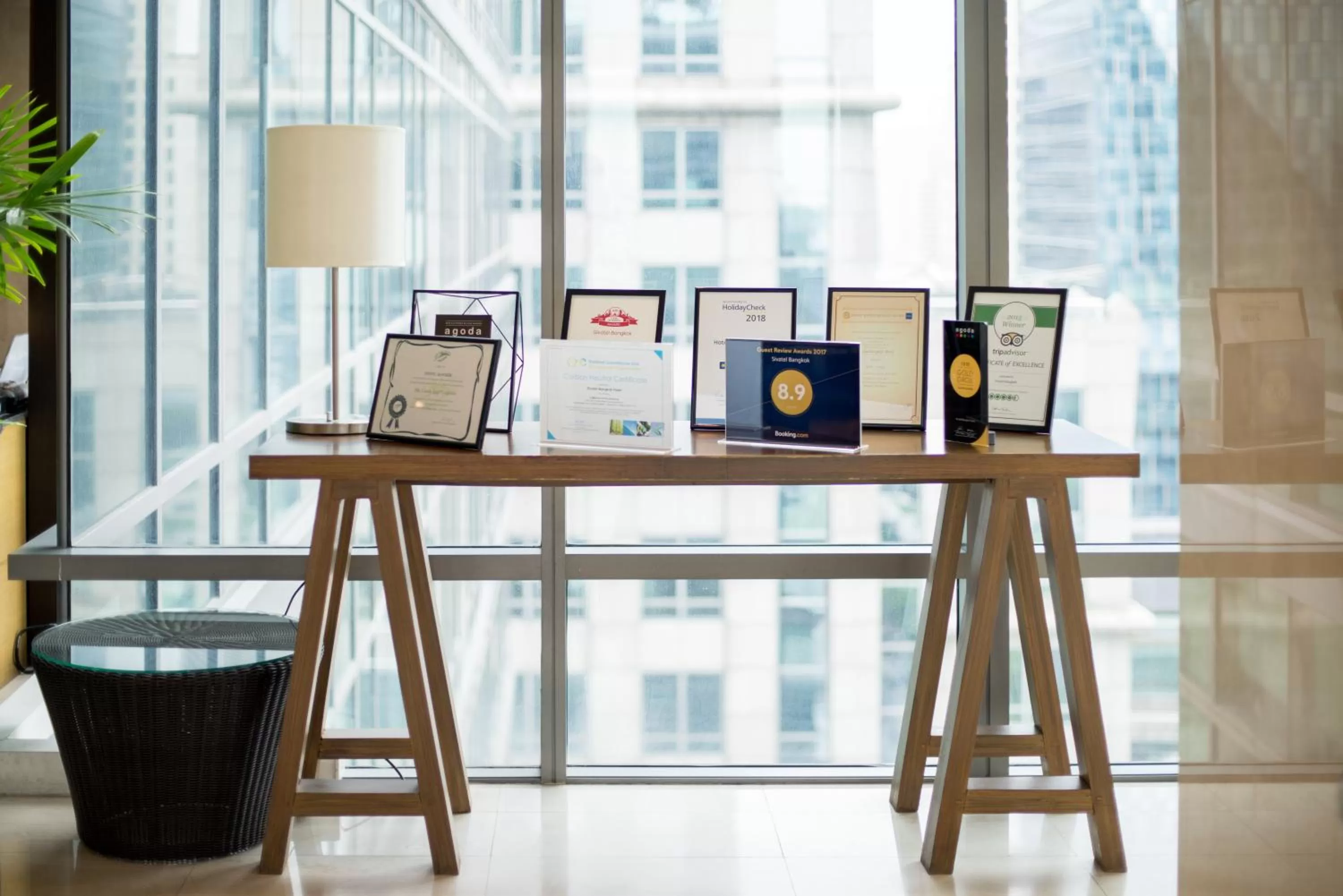 Certificate/Award in Sivatel Bangkok Hotel