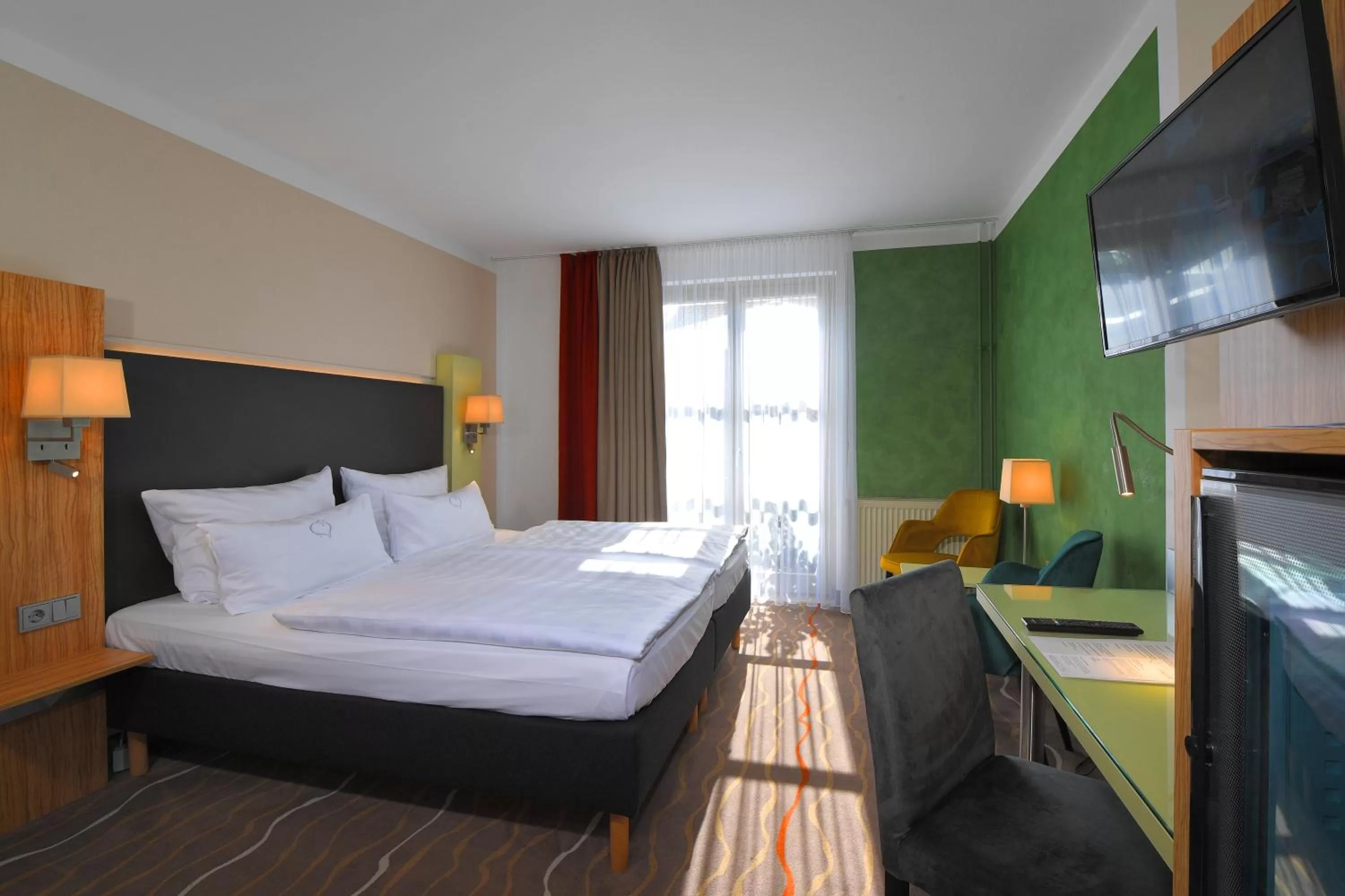 Photo of the whole room, Bed in Landhotel Schnuck