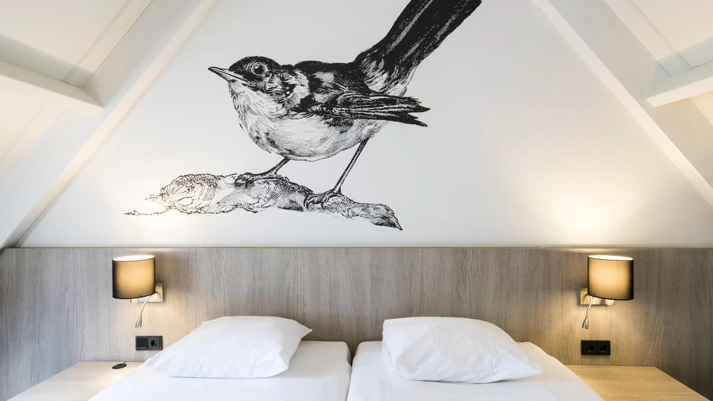 Bedroom, Bed in Fletcher Hotel-Restaurant De Broeierd-Enschede