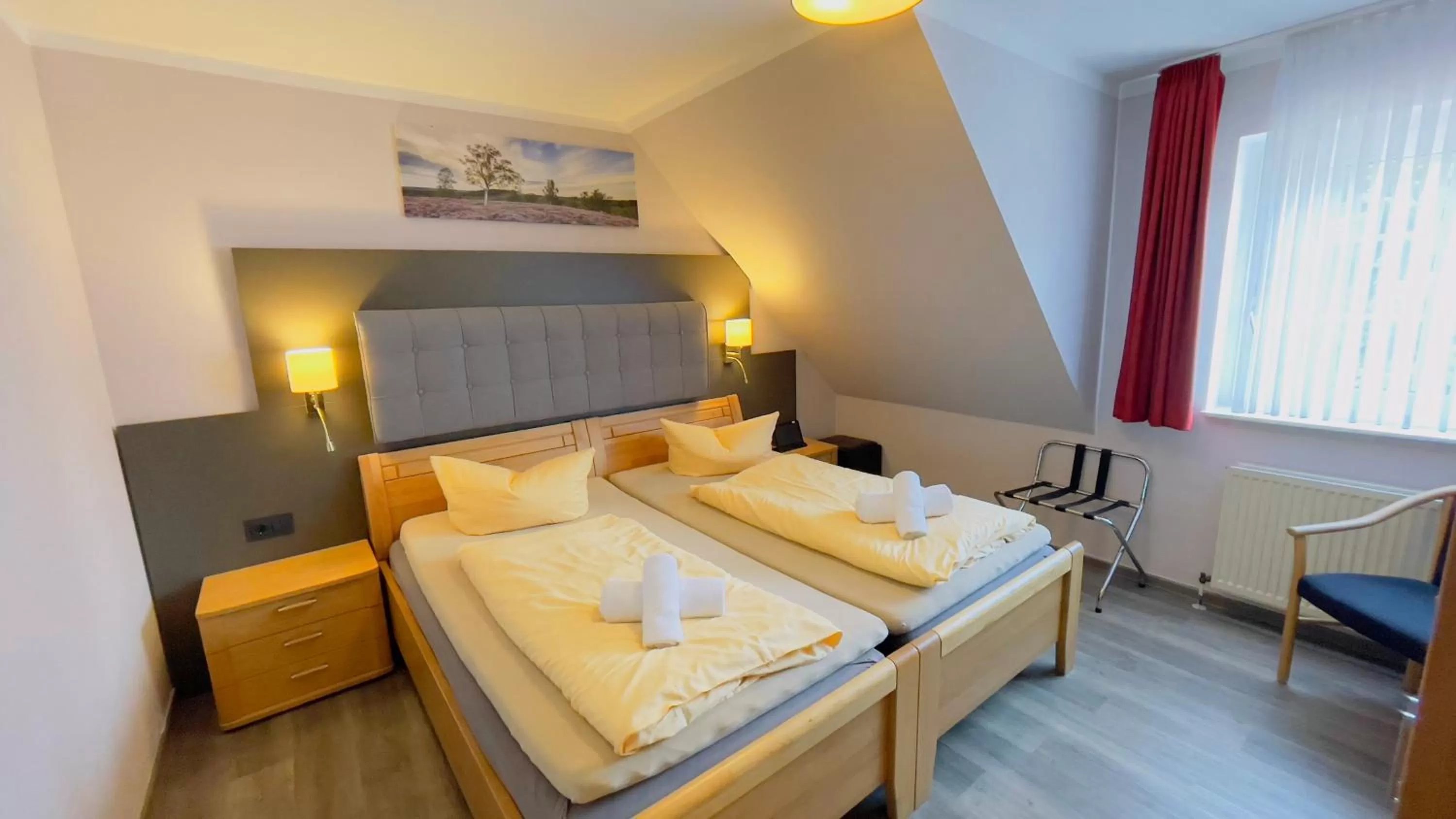 Bedroom, Bed in Hotel Schnehagen