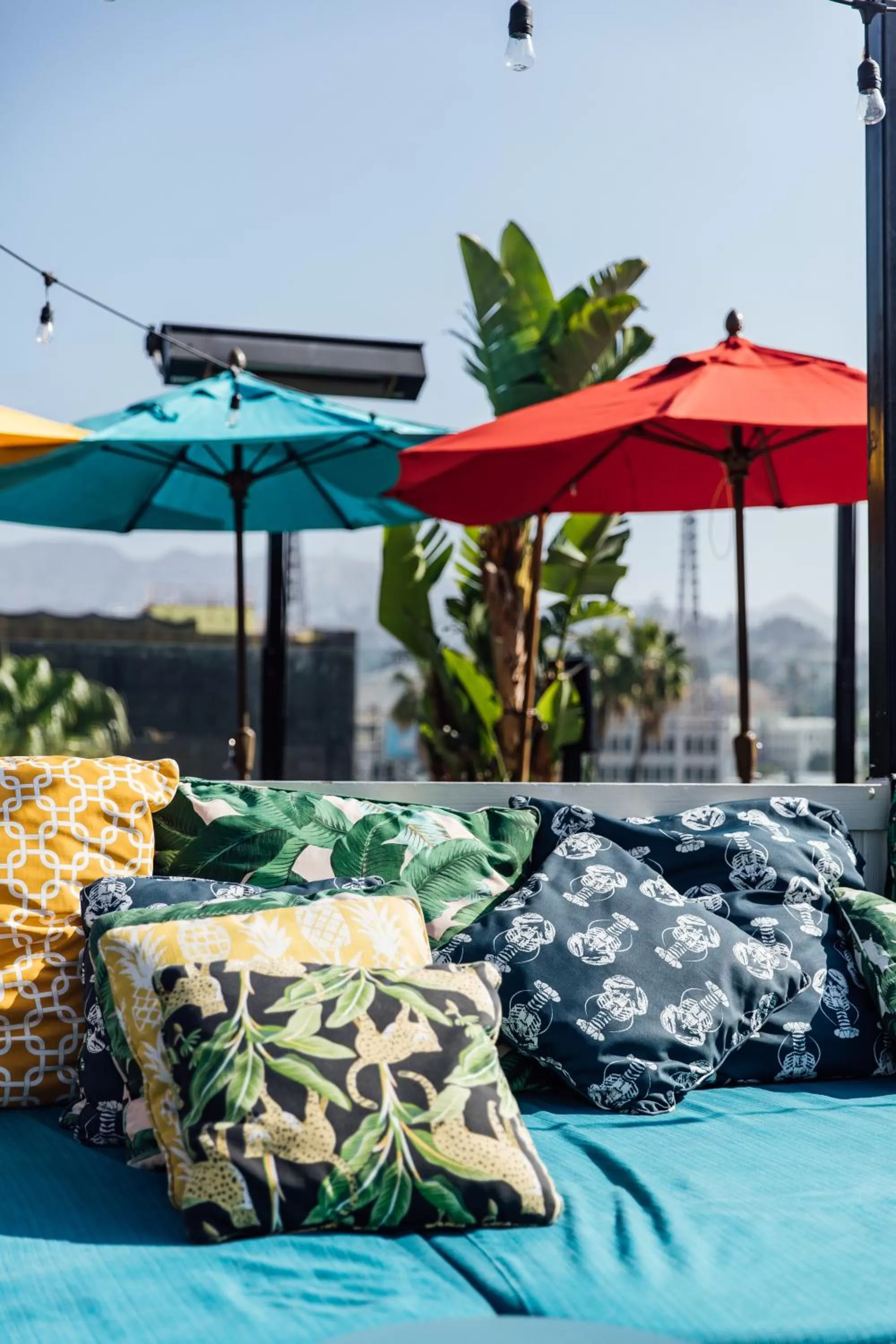 Patio in Mama Shelter Los Angeles