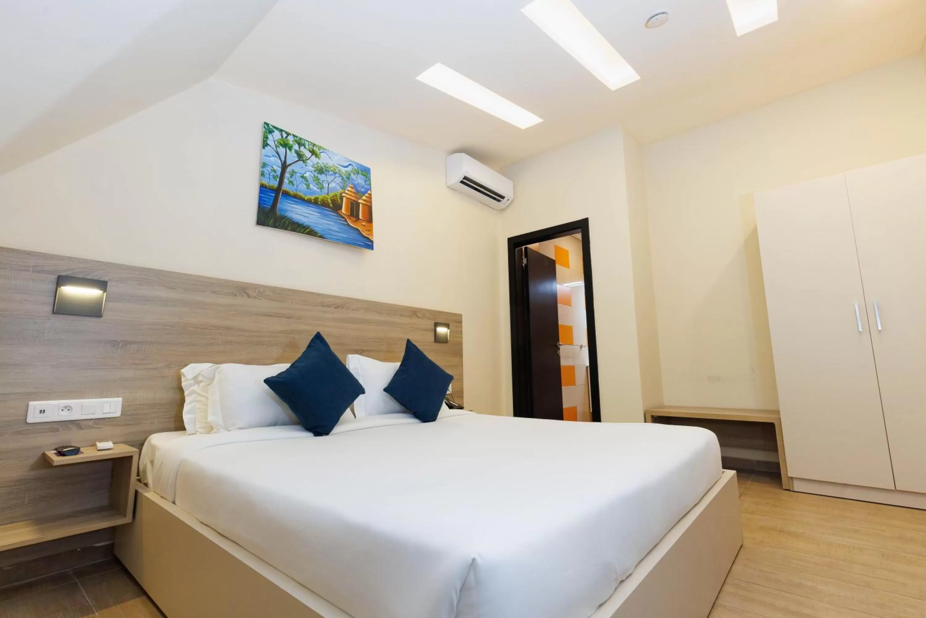 Bed in Silver Moon Hotel