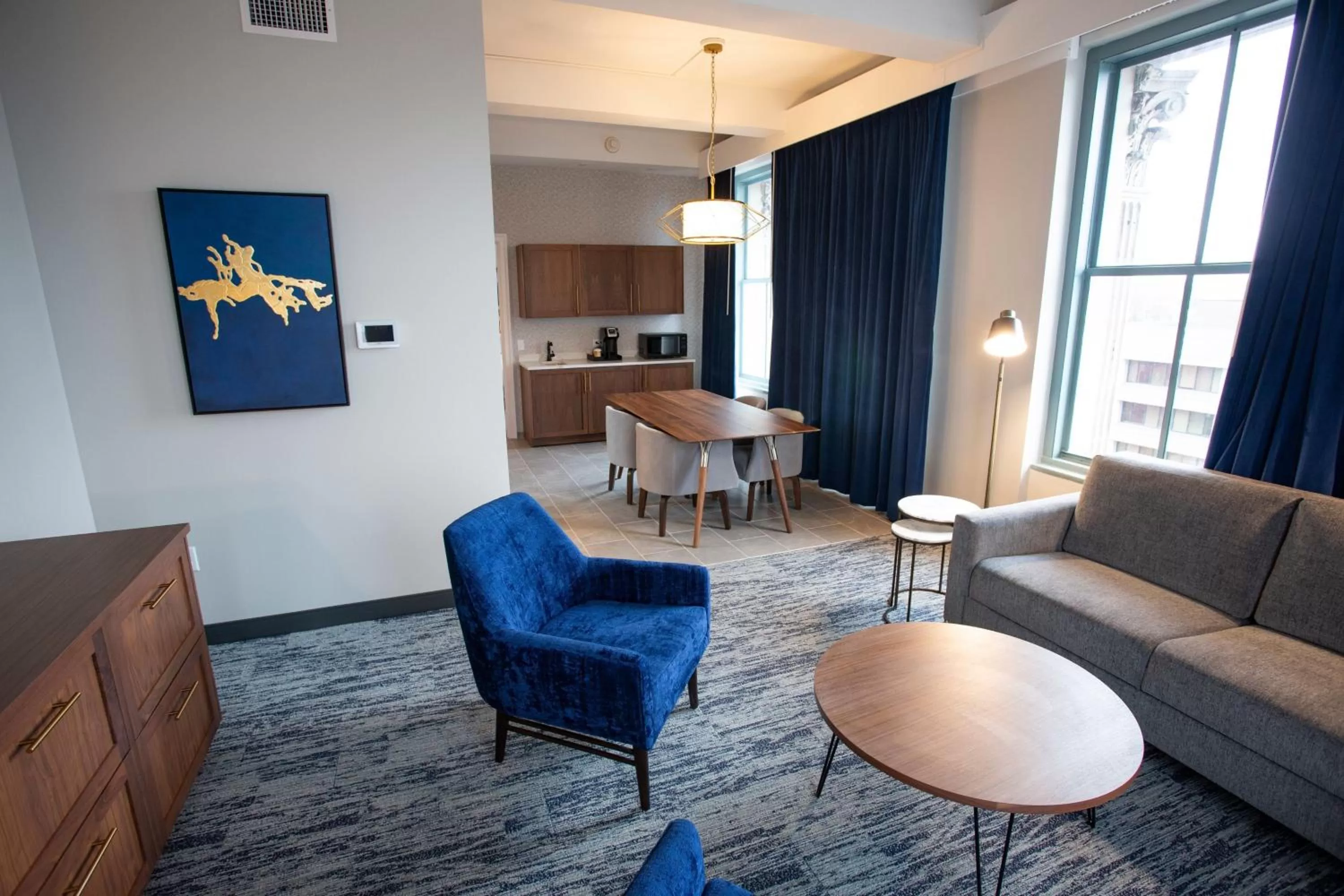 Living room in BLU-Tique, Akron, a Tribute Portfolio Hotel
