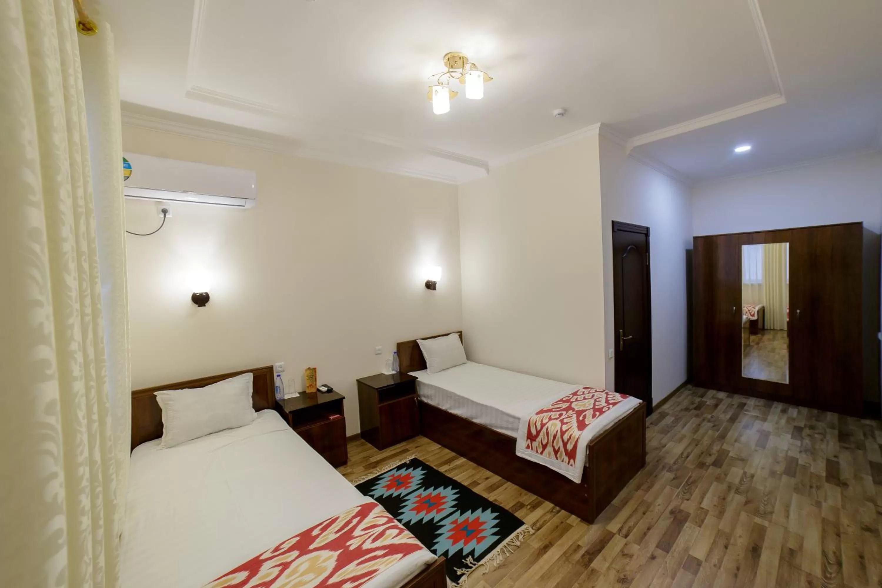 Bed in Caravan Hotel