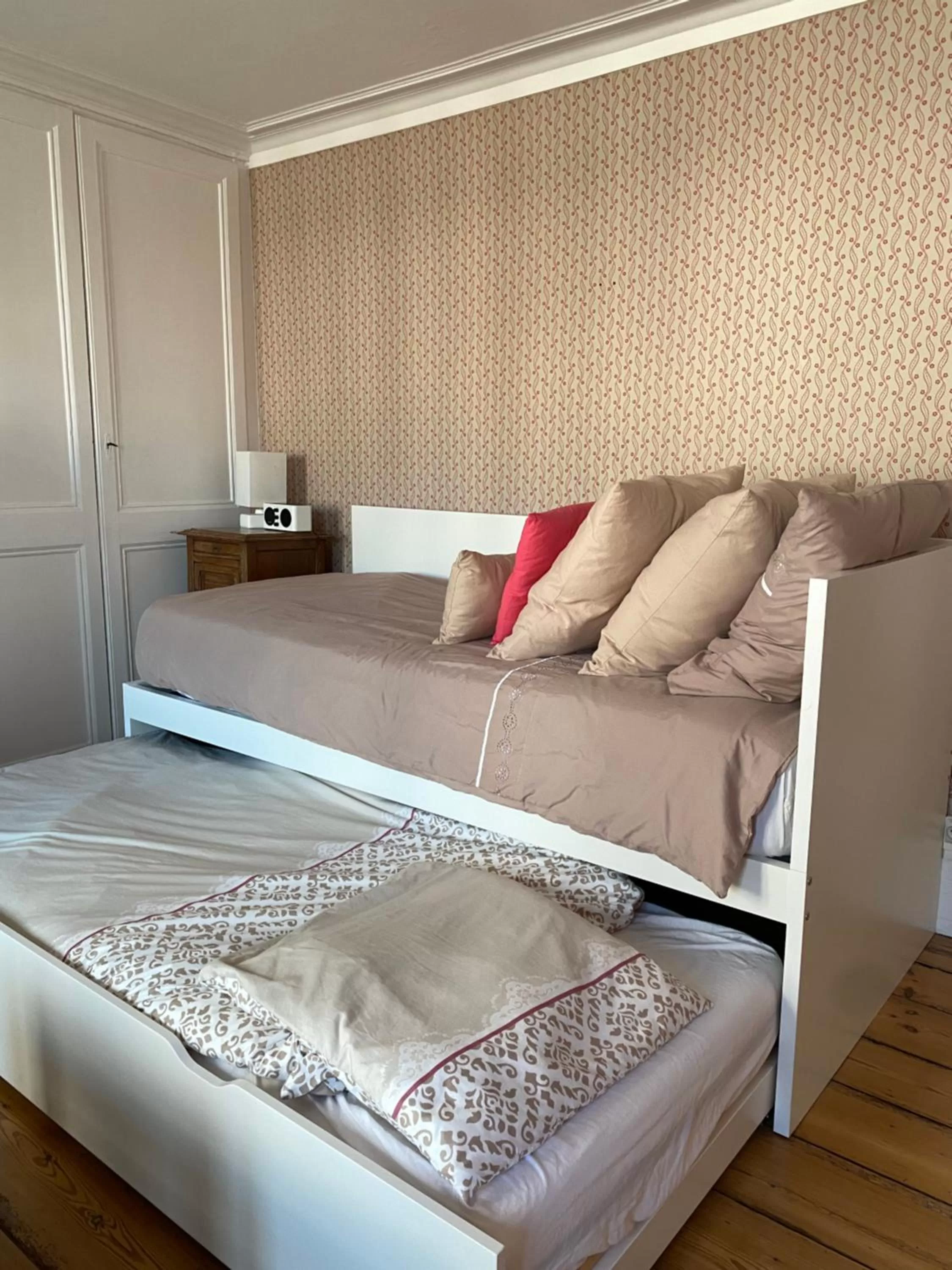 Bed in Chambres d'Hôtes Au coin du spa