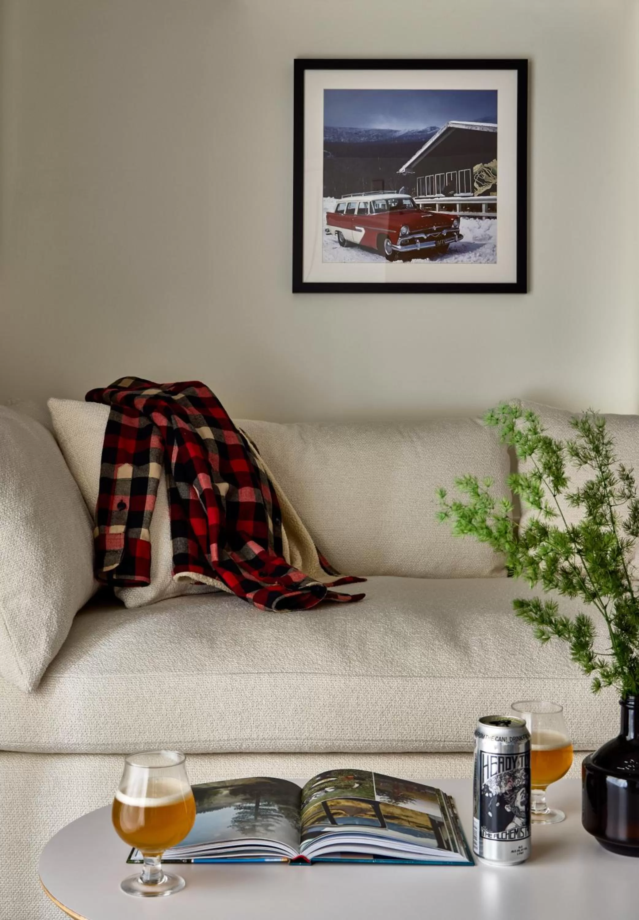 Seating area in Tälta Lodge, a Bluebird by Lark