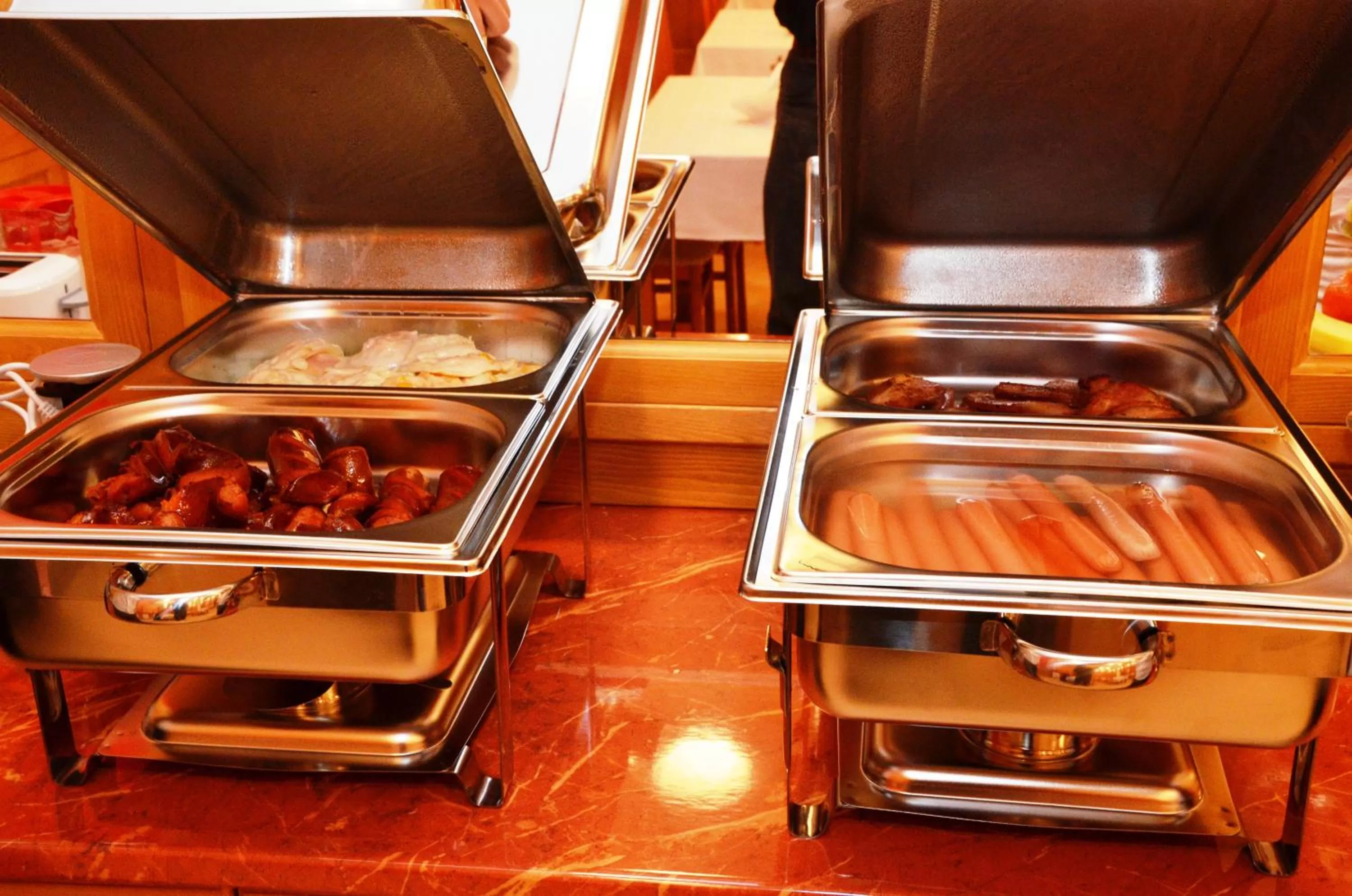 Buffet breakfast in Art Garni Hotel