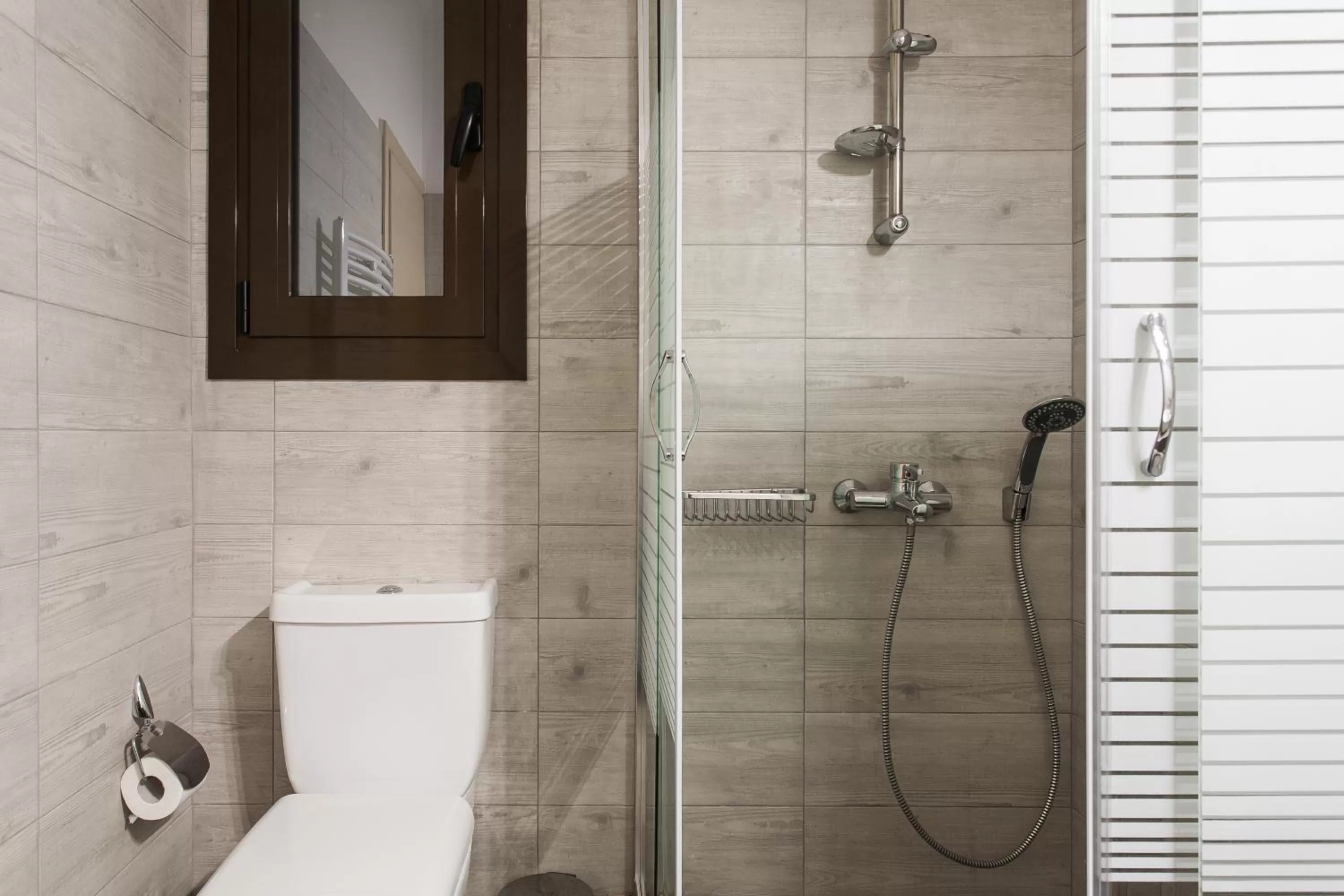 Shower in Nicholas Point Apartments and Rooms