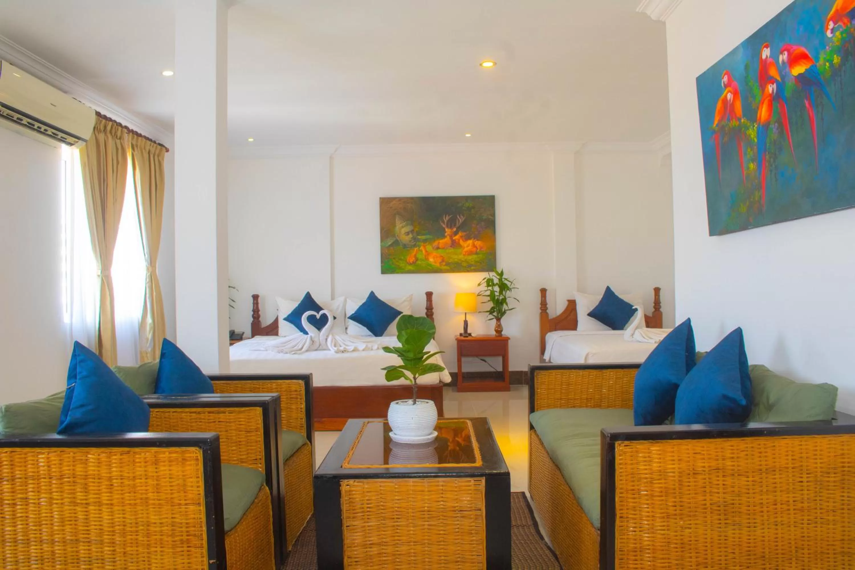 Seating area in The Blanc Residence