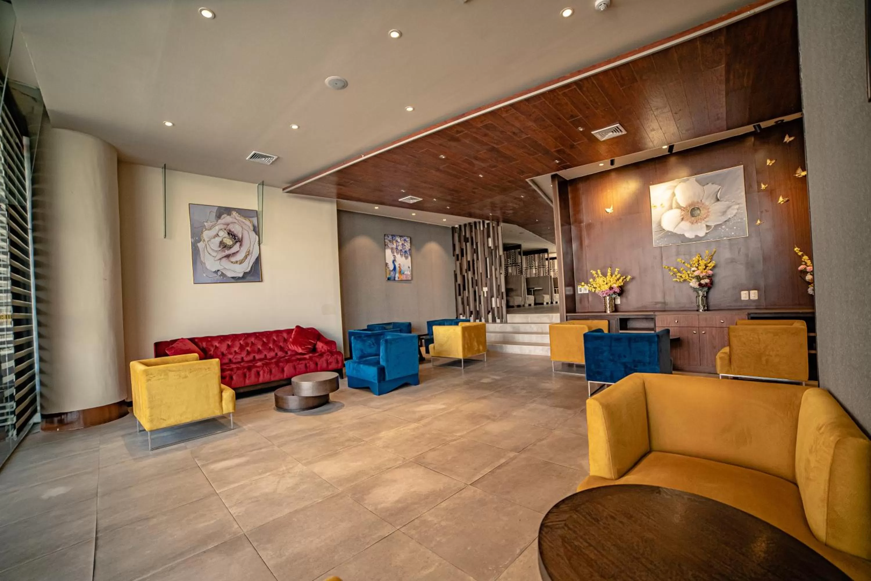 Lobby or reception in Hotel La Peonía