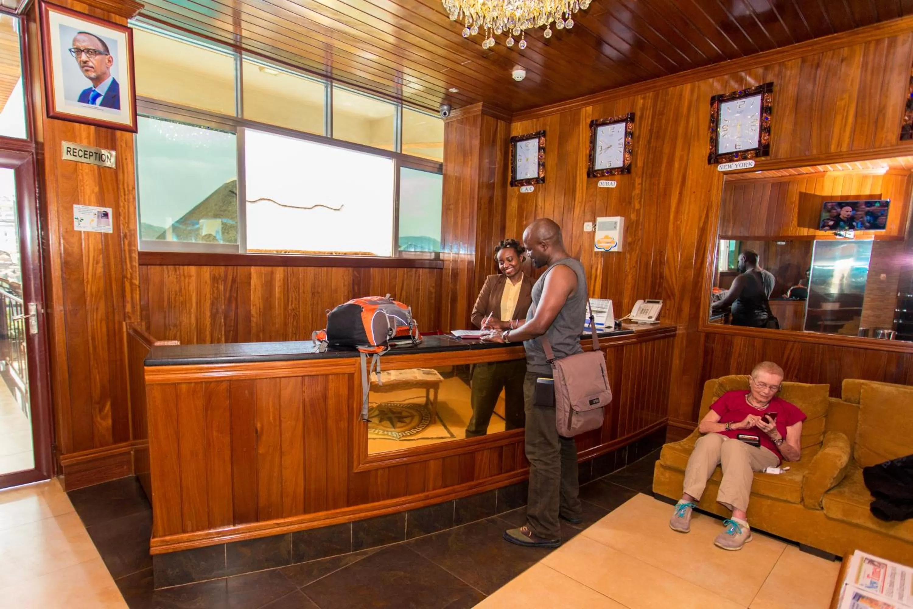Lobby or reception in Kigaliview Hotel and Apartments