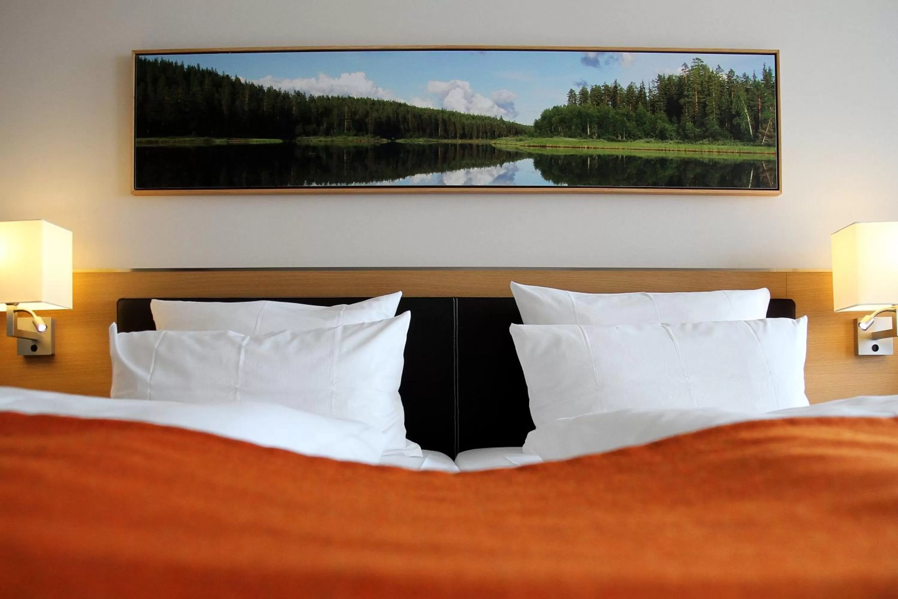 Bed in ATLANTIC Hotel Kiel