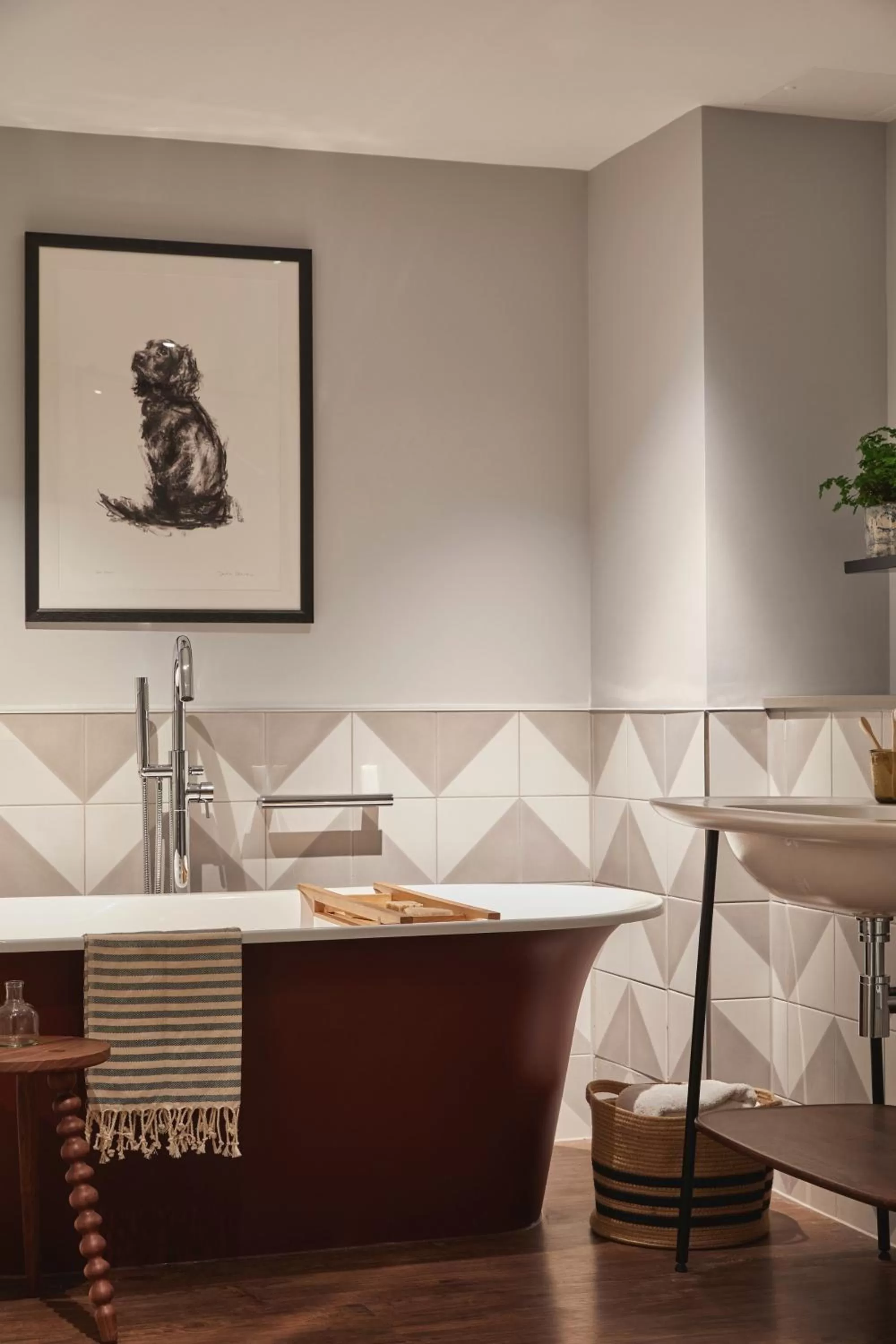 Bathroom in Fowey Hall Hotel