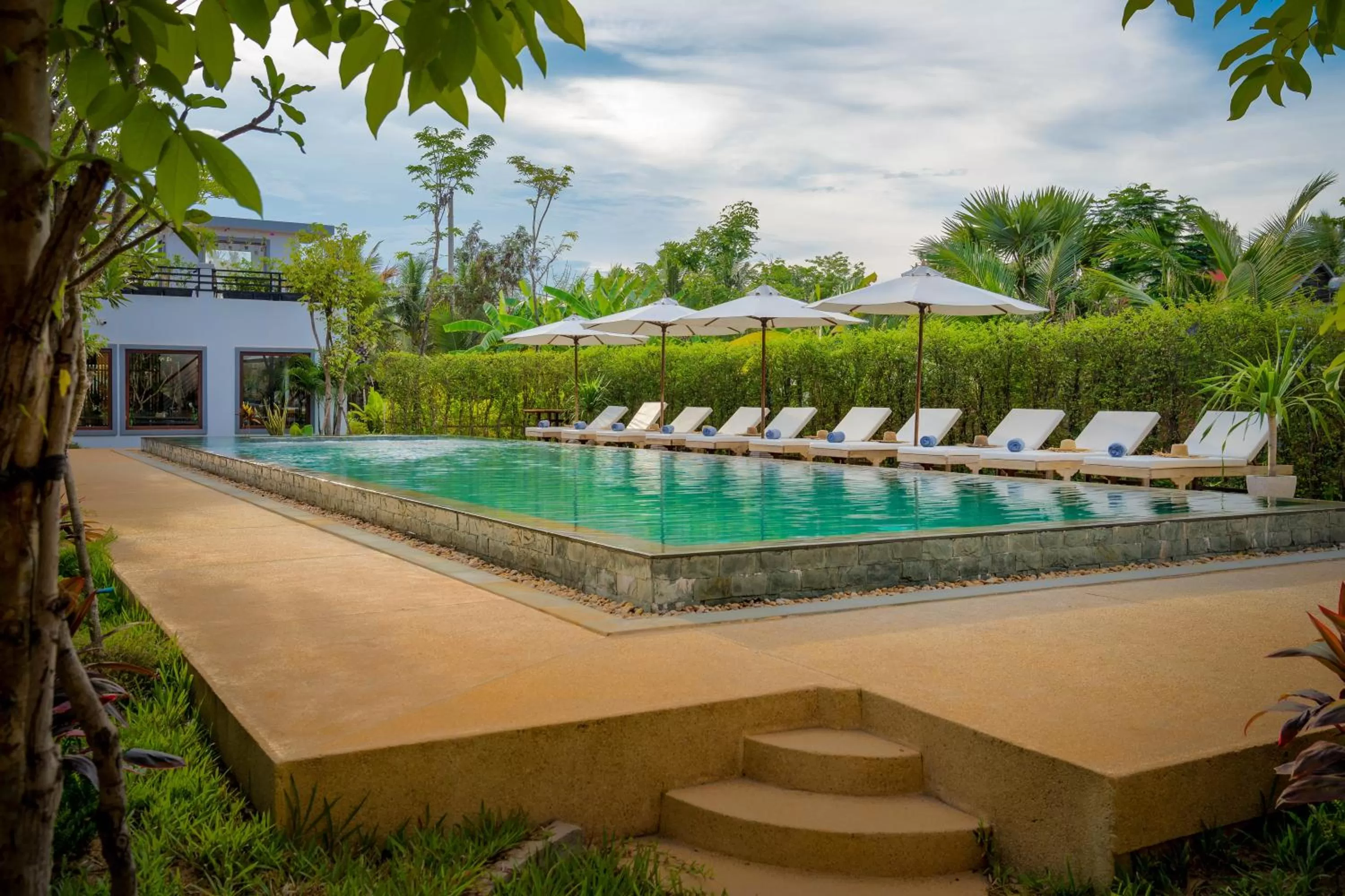 Garden view in Khmer House Resort