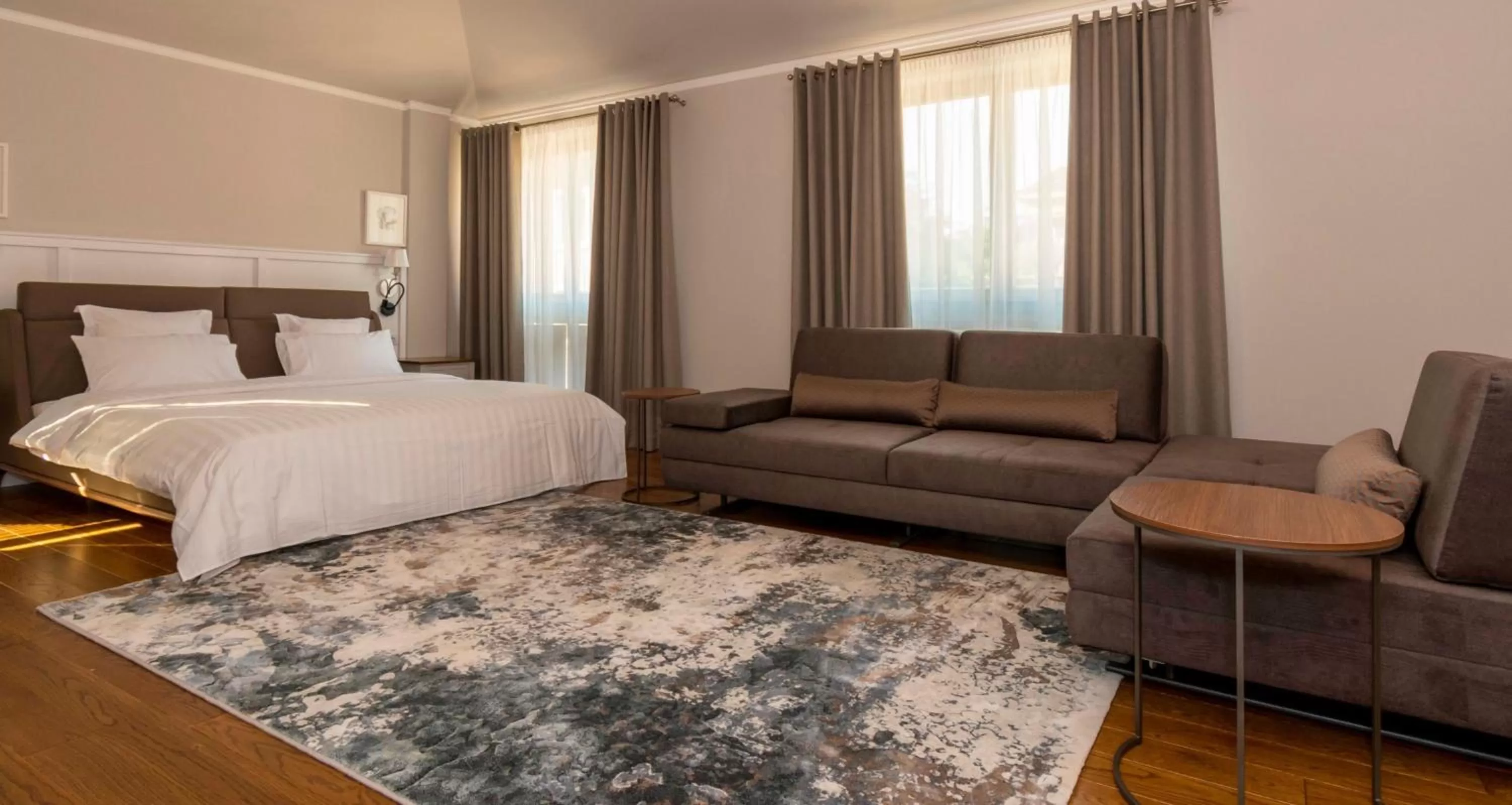 Living room, Bed in Hotel Residence Promenade