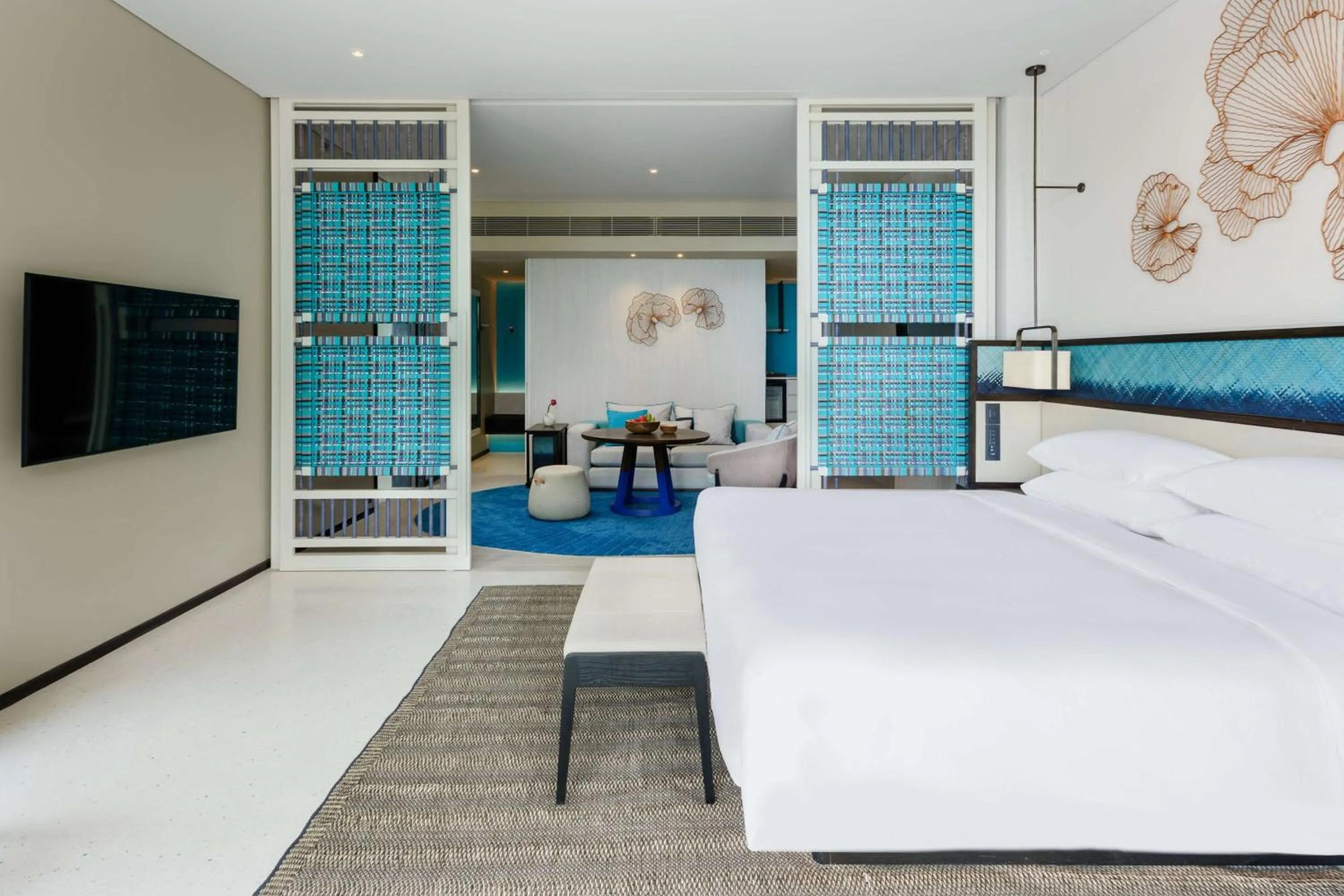 Photo of the whole room, Bed in Hyatt Regency Koh Samui