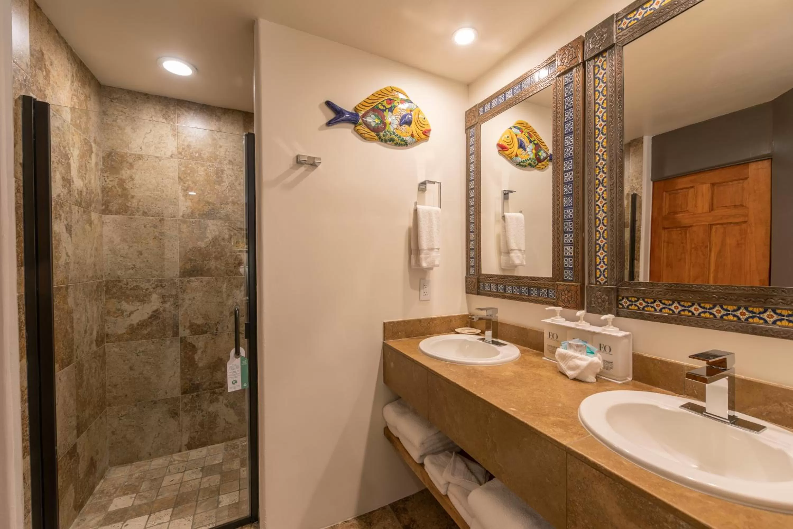 Shower in A Sunset Chateau