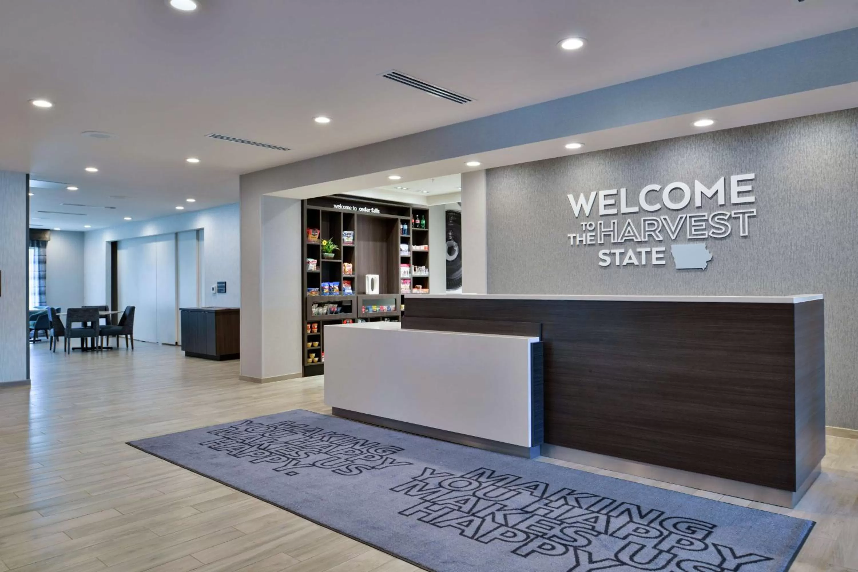 Lobby or reception in Hampton Inn Cedar Falls Downtown, Ia