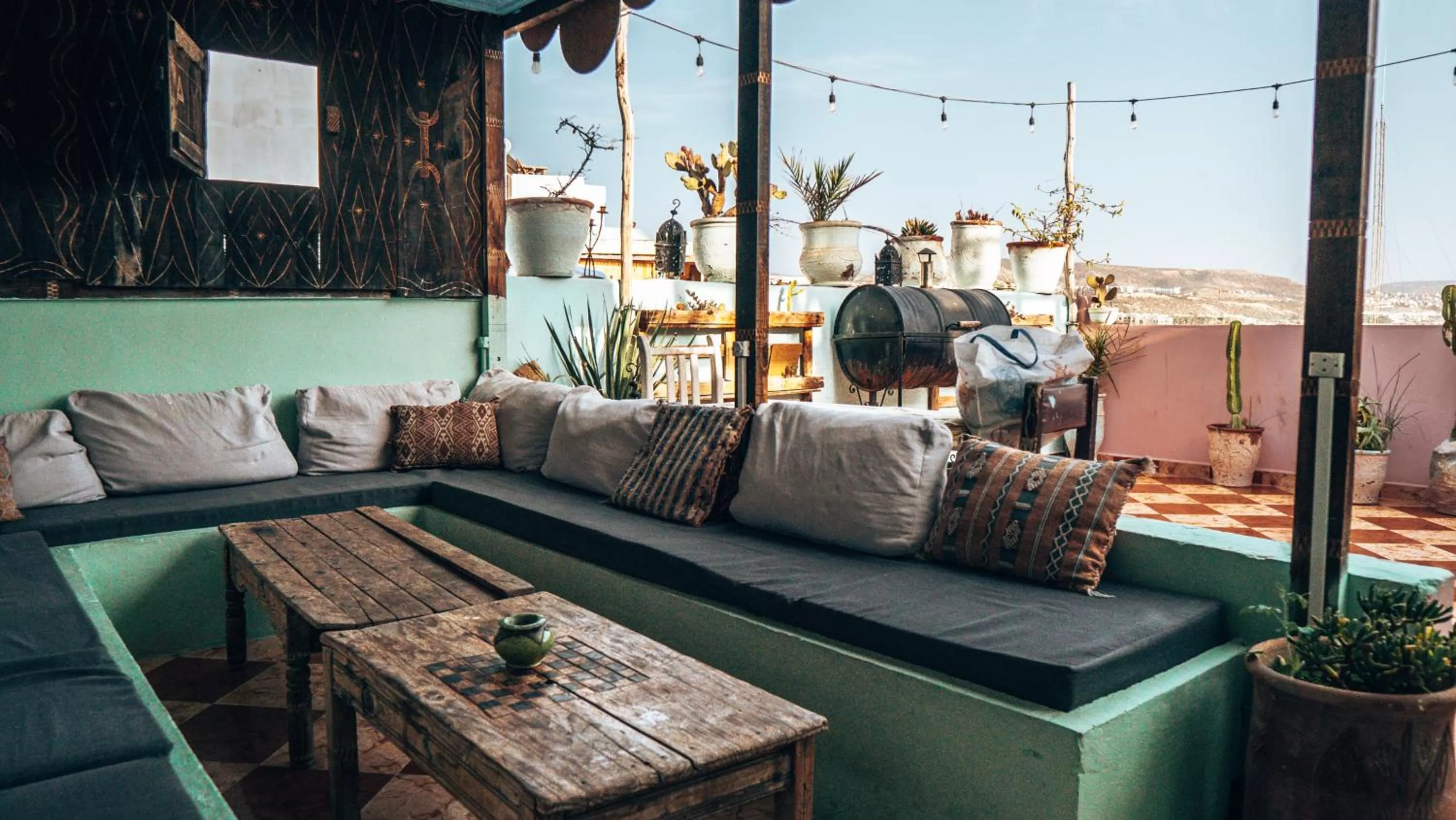 Seating Area in Amayour Surf Hostel