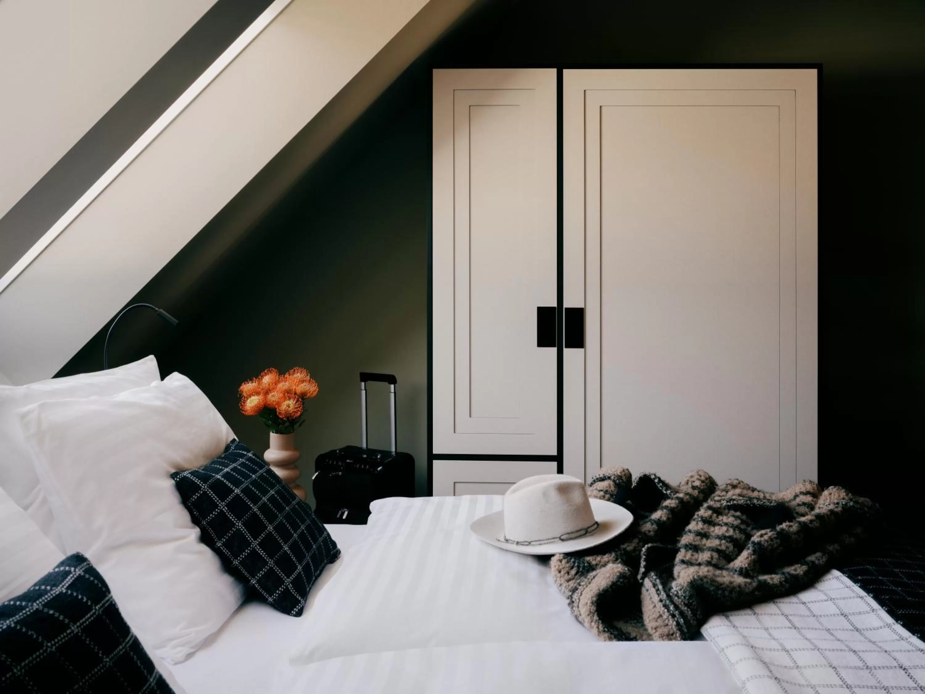 Bedroom, Bed in WELTWIEN Luxury Art Apartments & Free Parking