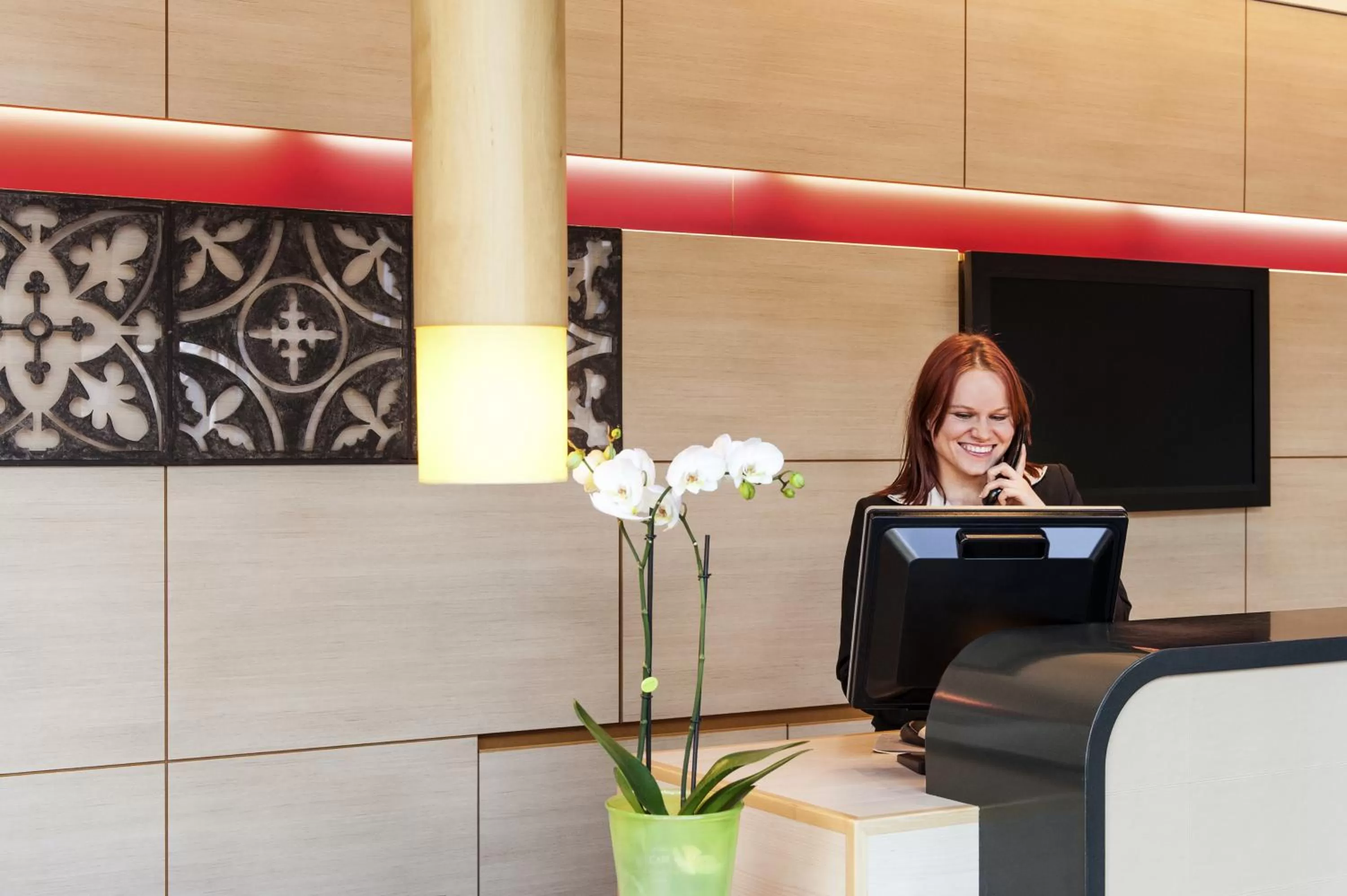Lobby or reception in Novotel Gent Centrum