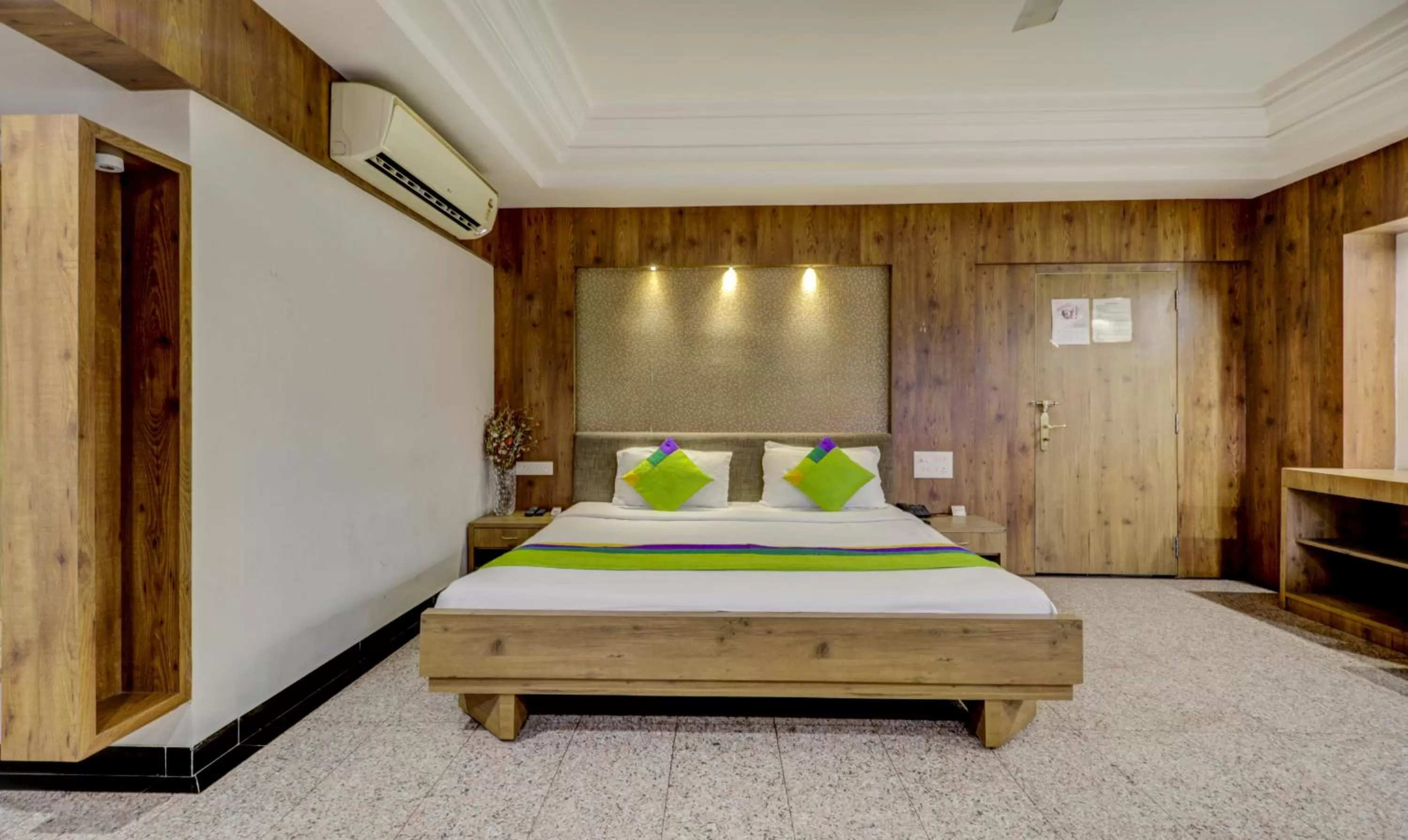 Bed in Treebo Trend Orange City