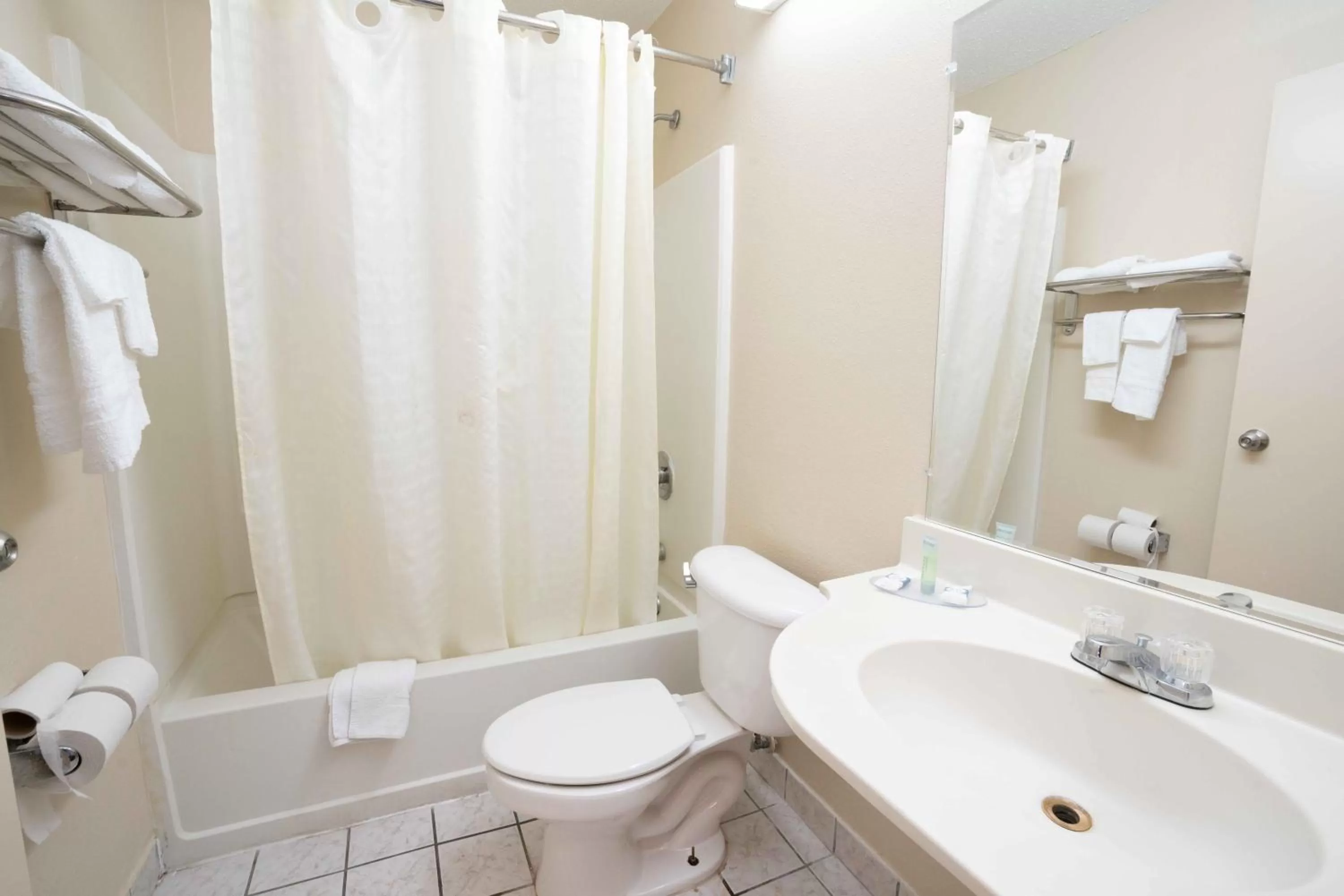 Toilet in Regency Inn & Suites DFW