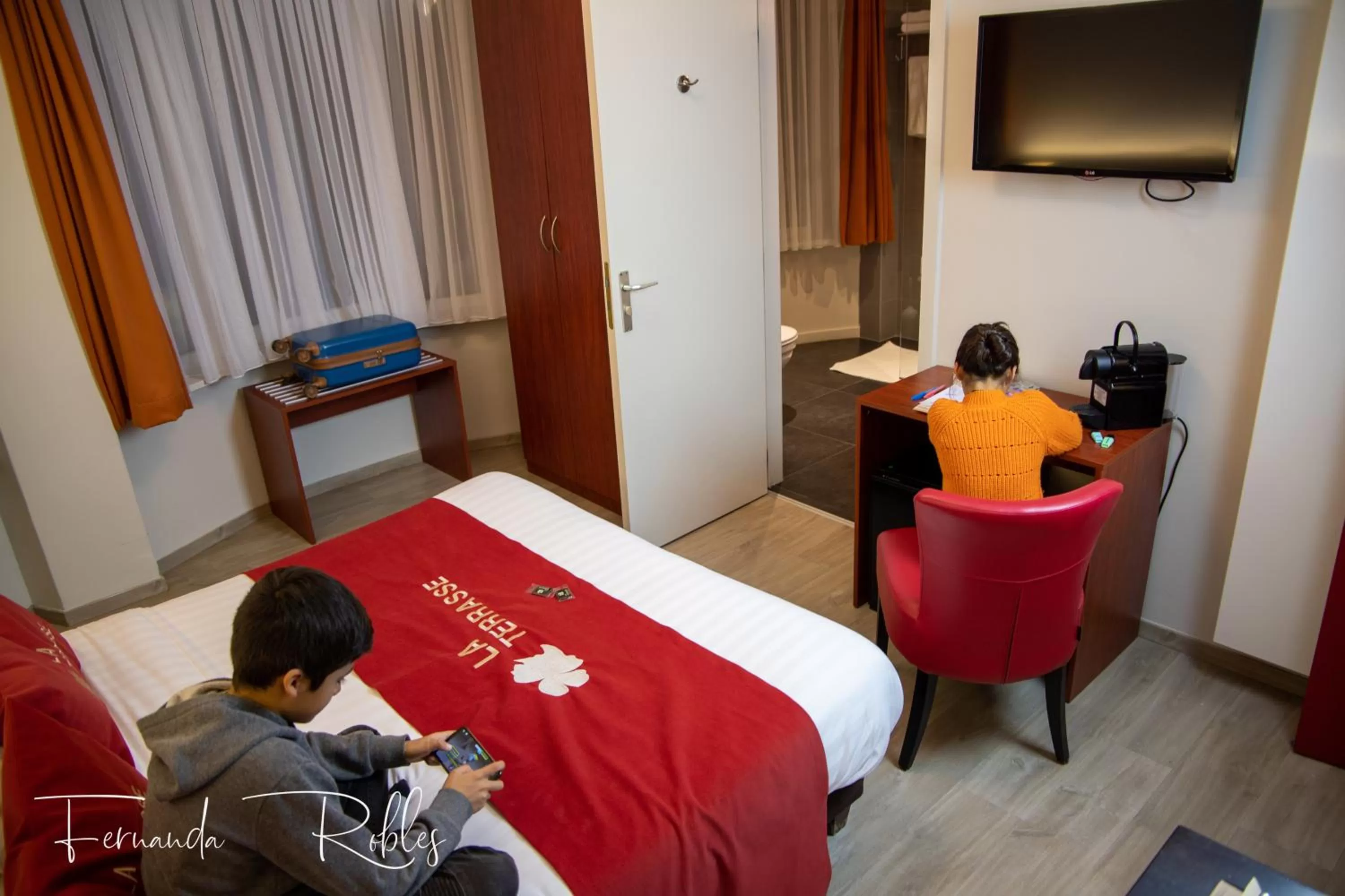 Bed in Hotel La Terrasse