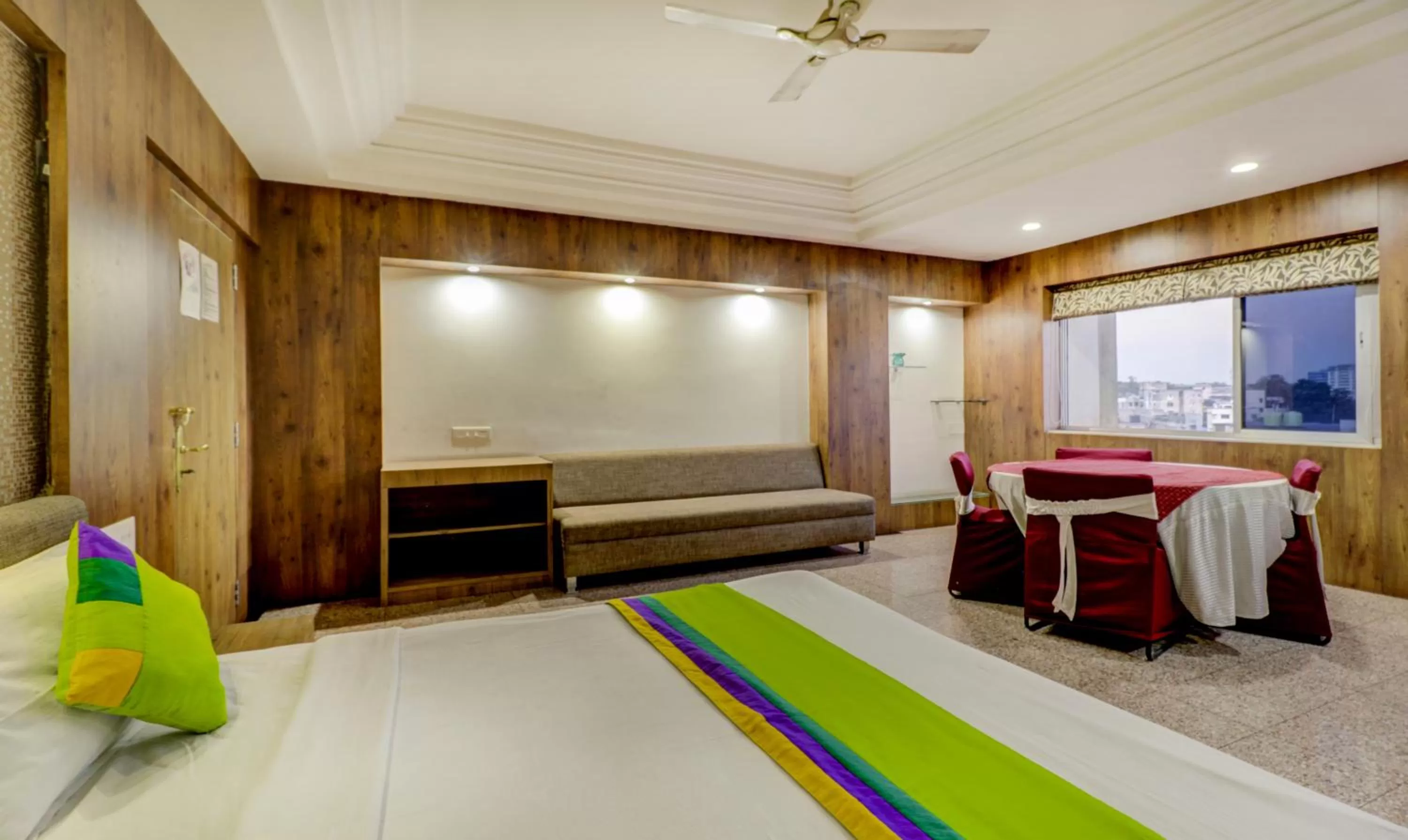 Bed in Treebo Trend Orange City