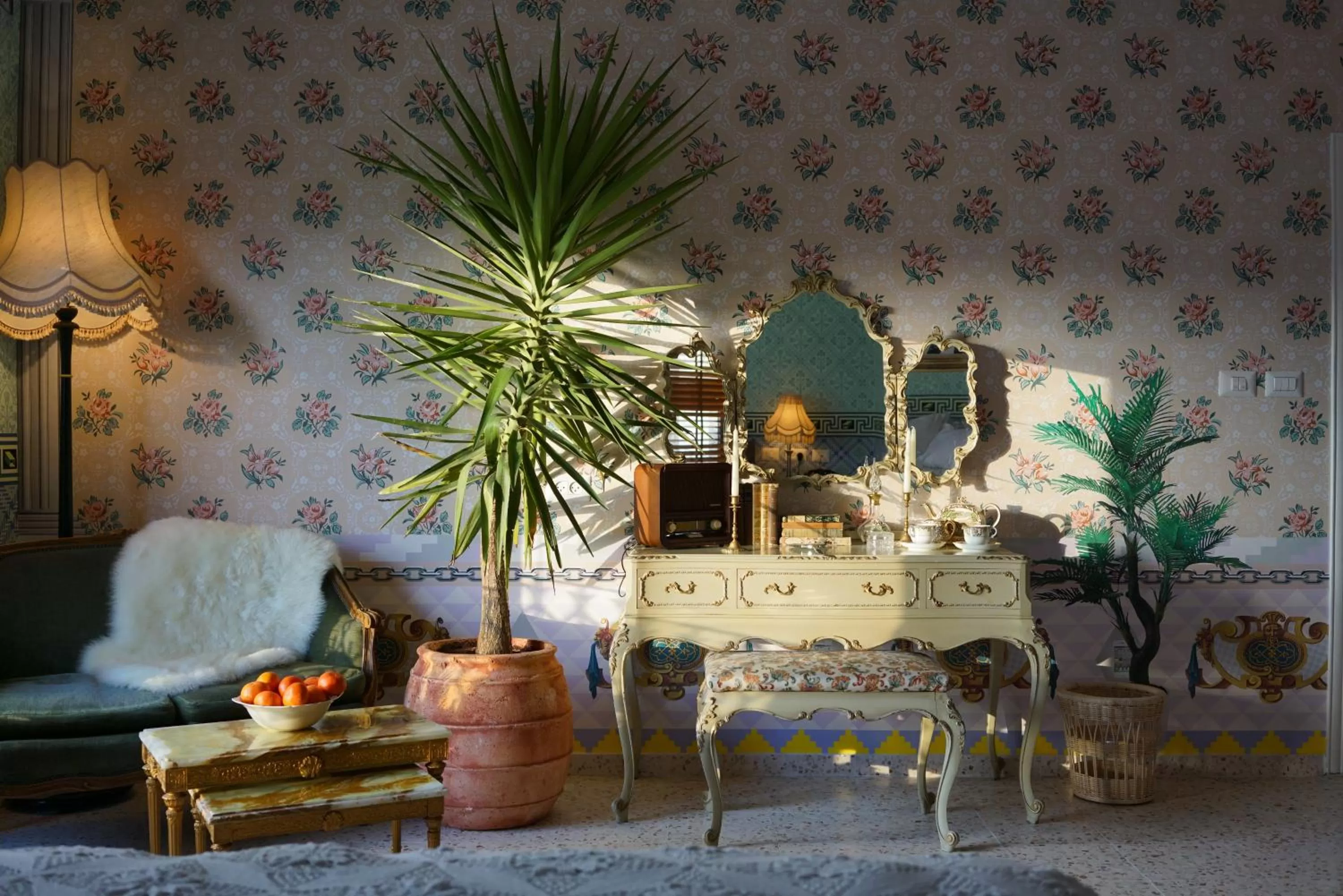 Bedroom in The Walled Off Hotel