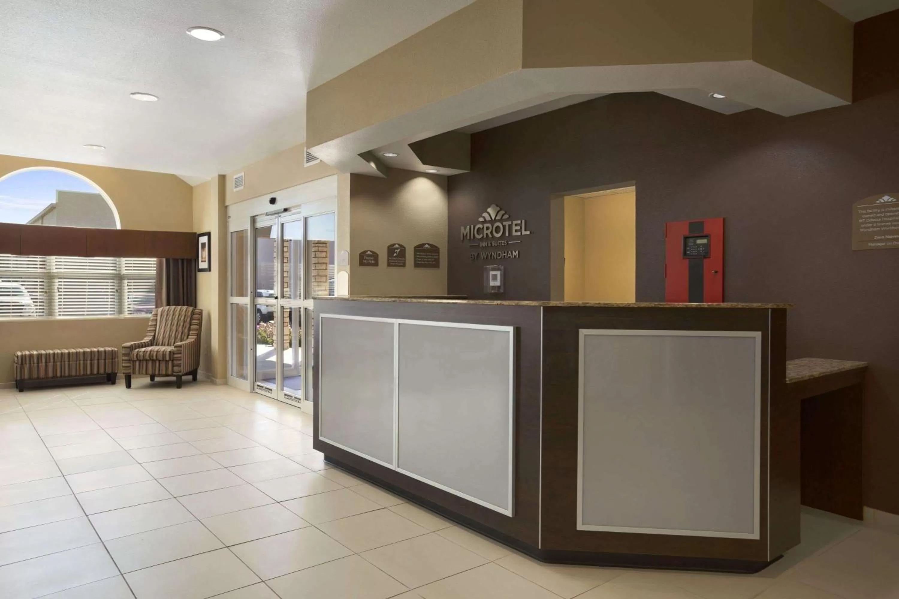 Lobby or reception in Microtel Inn & Suites by Wyndham Odessa TX