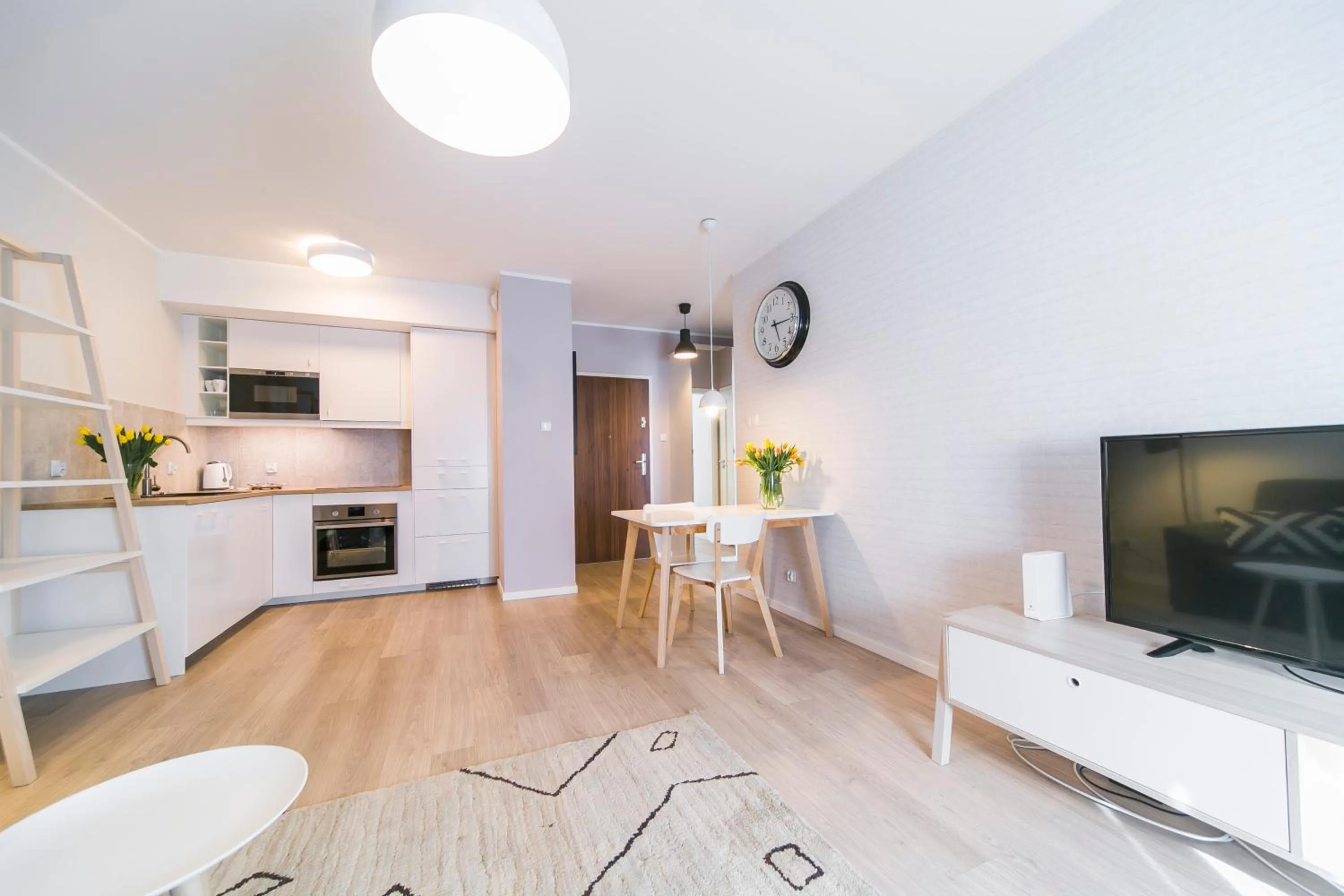 Kitchen or kitchenette in GRANO APARTMENTS Gdańsk Motława SPA & Wellness