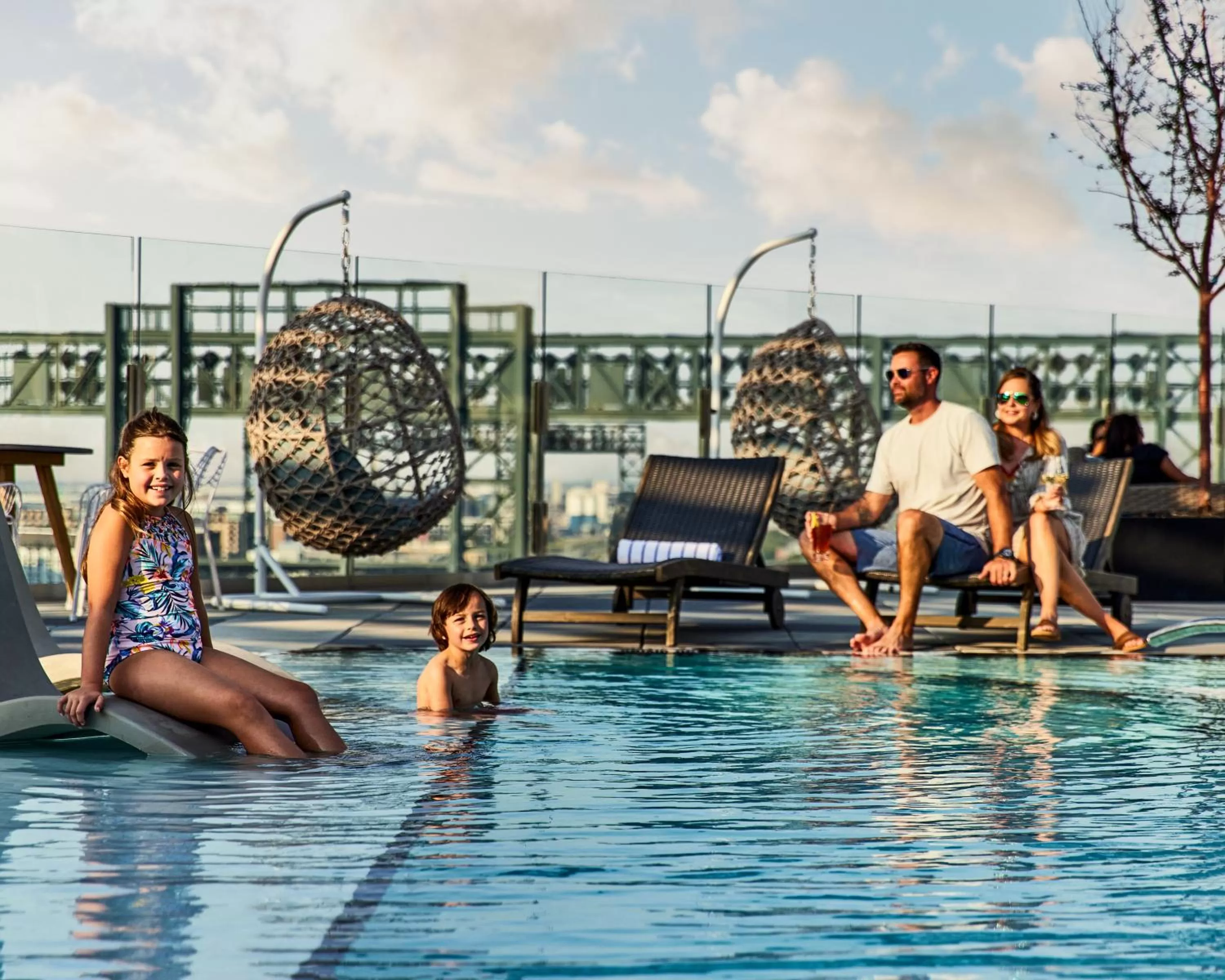 Pool view in The Rally Hotel at McGregor Square