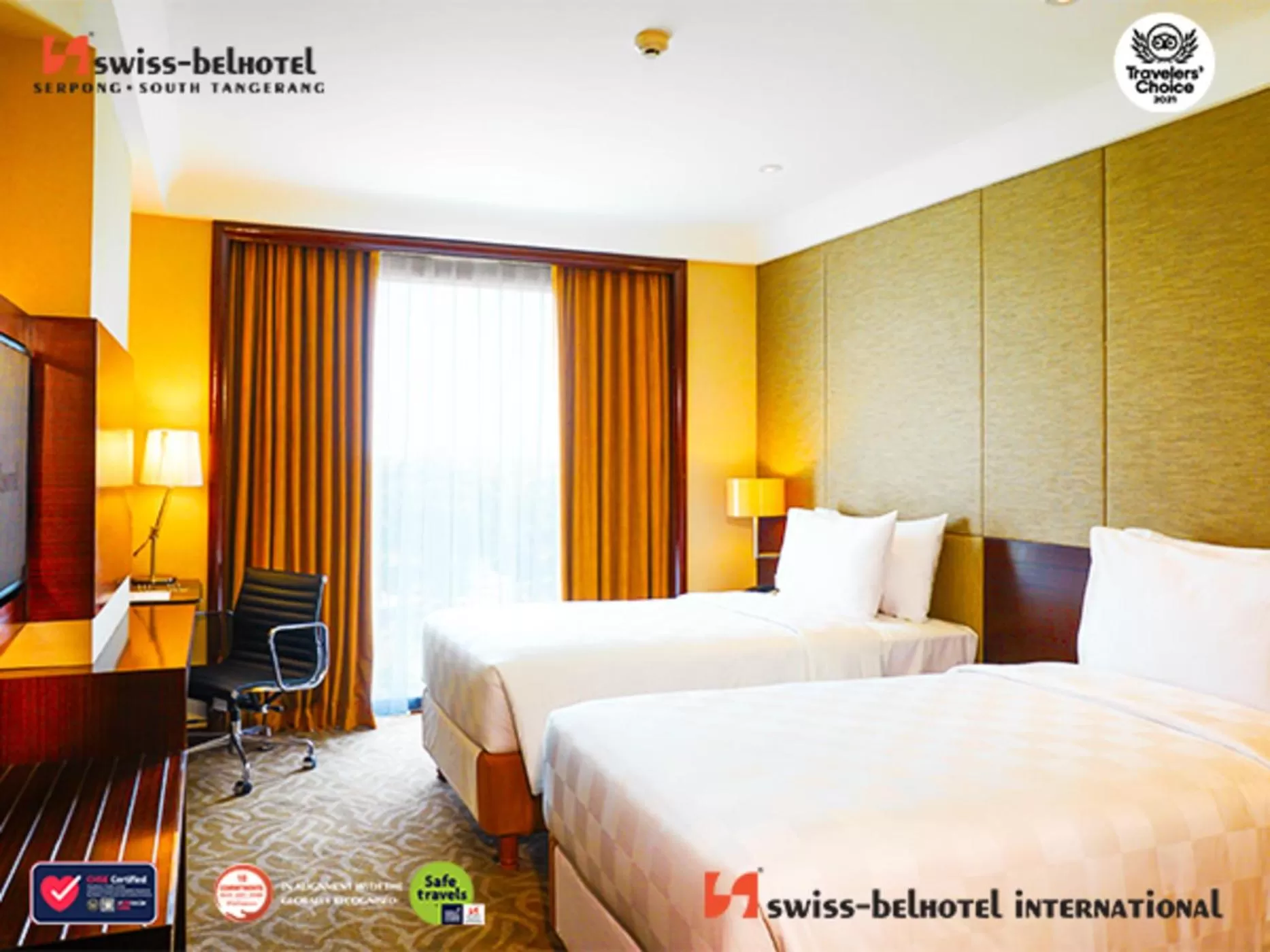 Bed in Swiss-Belhotel Serpong