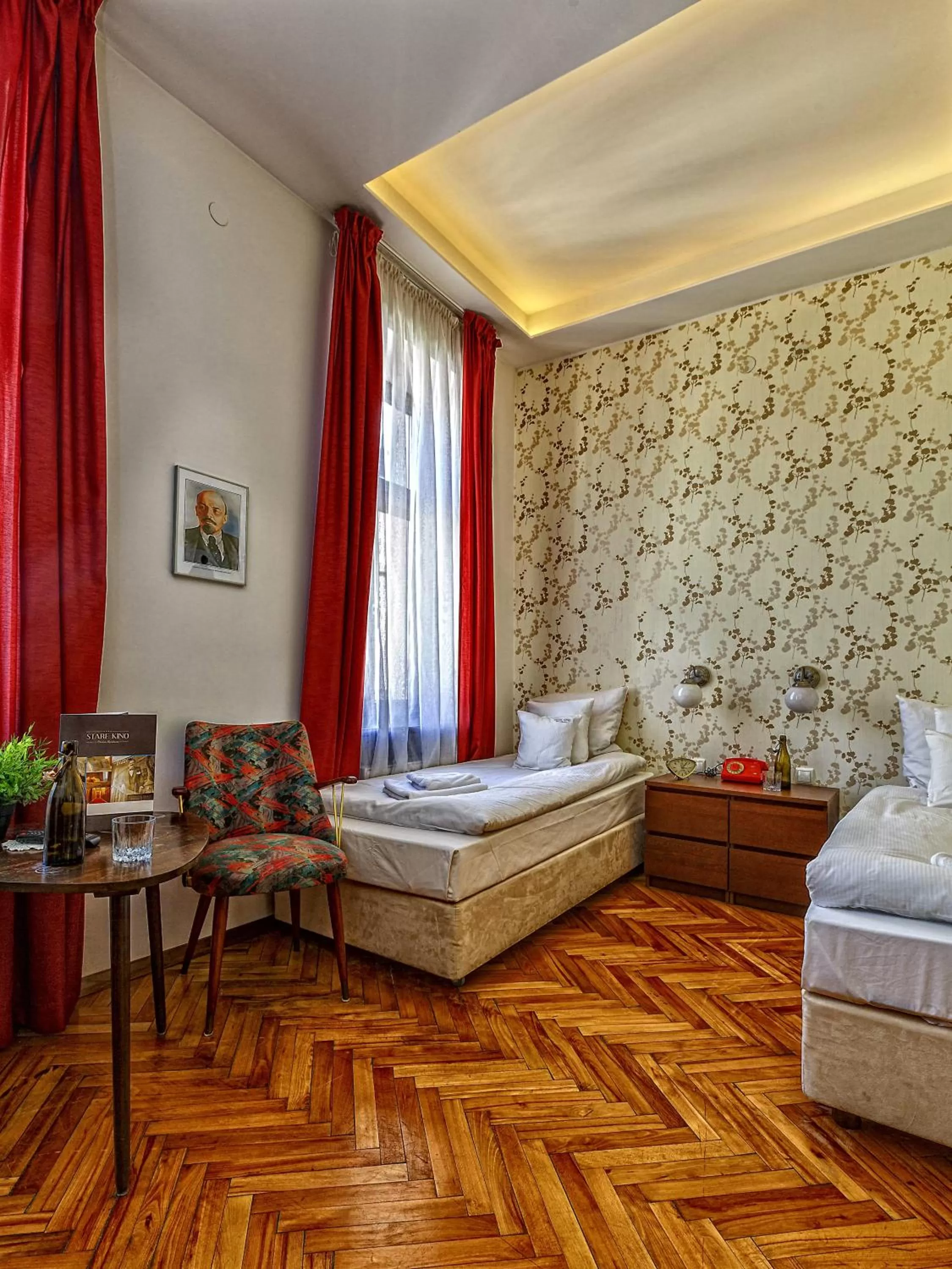 Bedroom, Bed in Stare Kino Cinema Residence