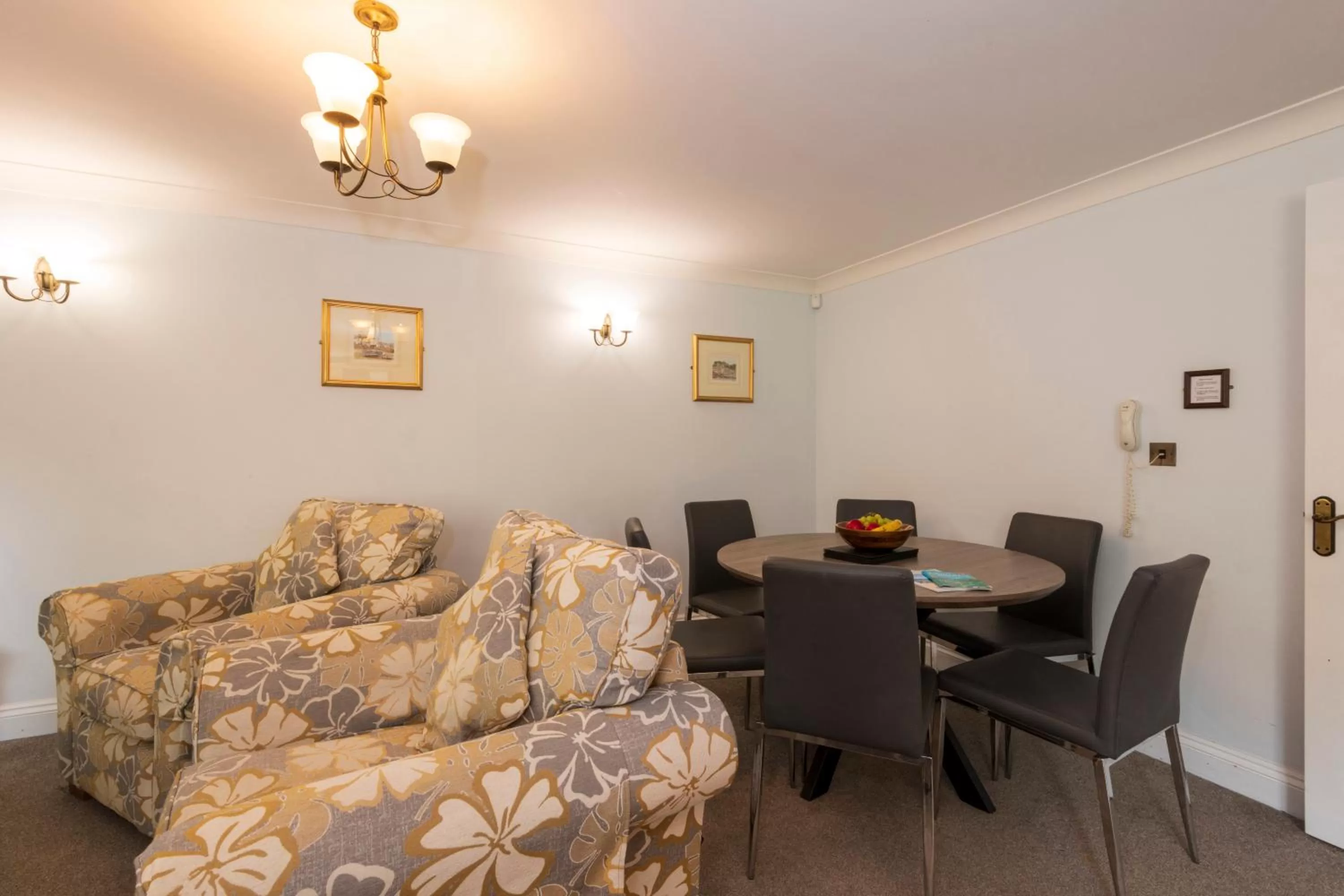 Living room in Porth Veor Manor Villas & Apartments